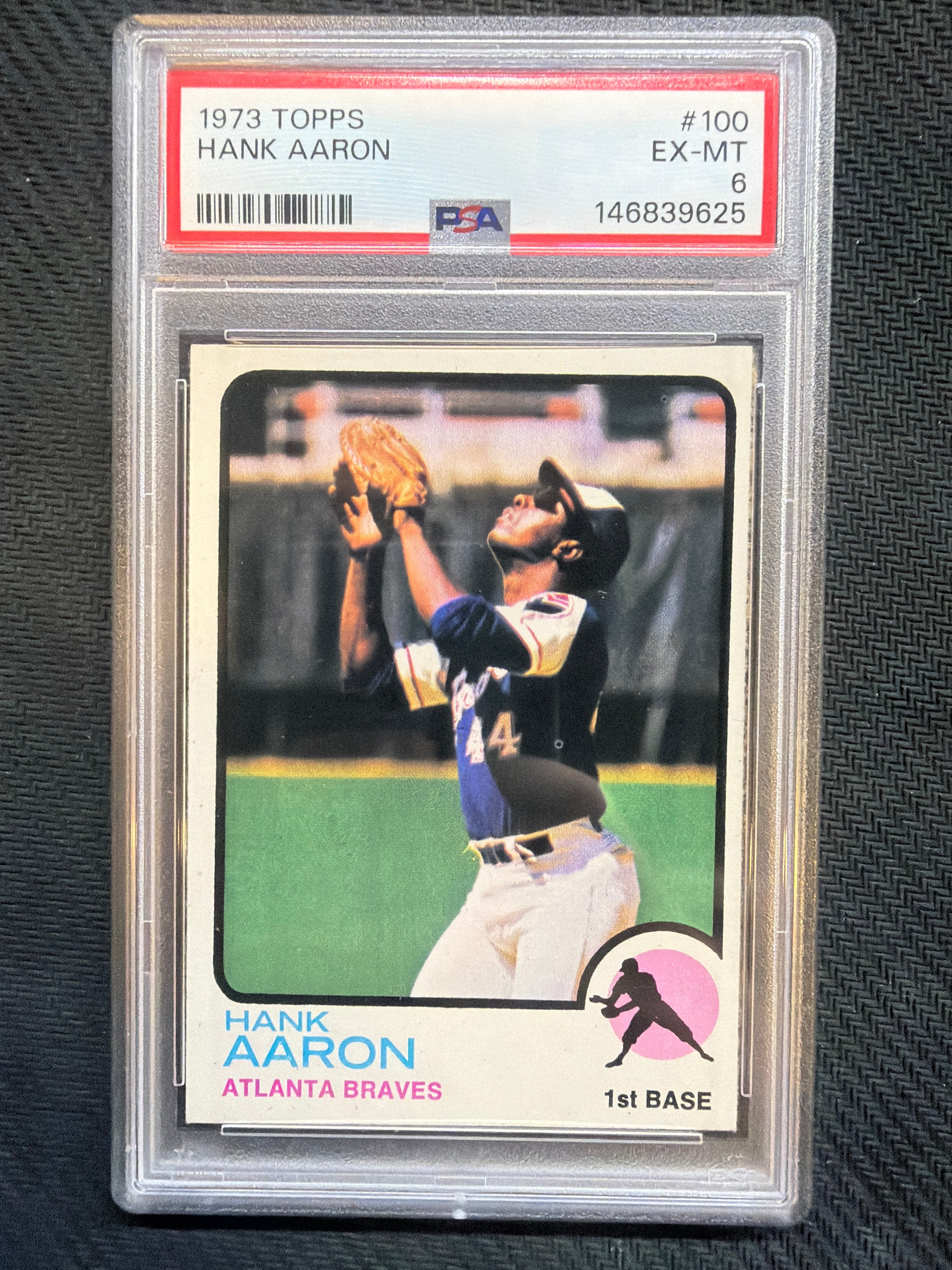 1973 Topps Hank Aaron #100 PSA 6 Braves