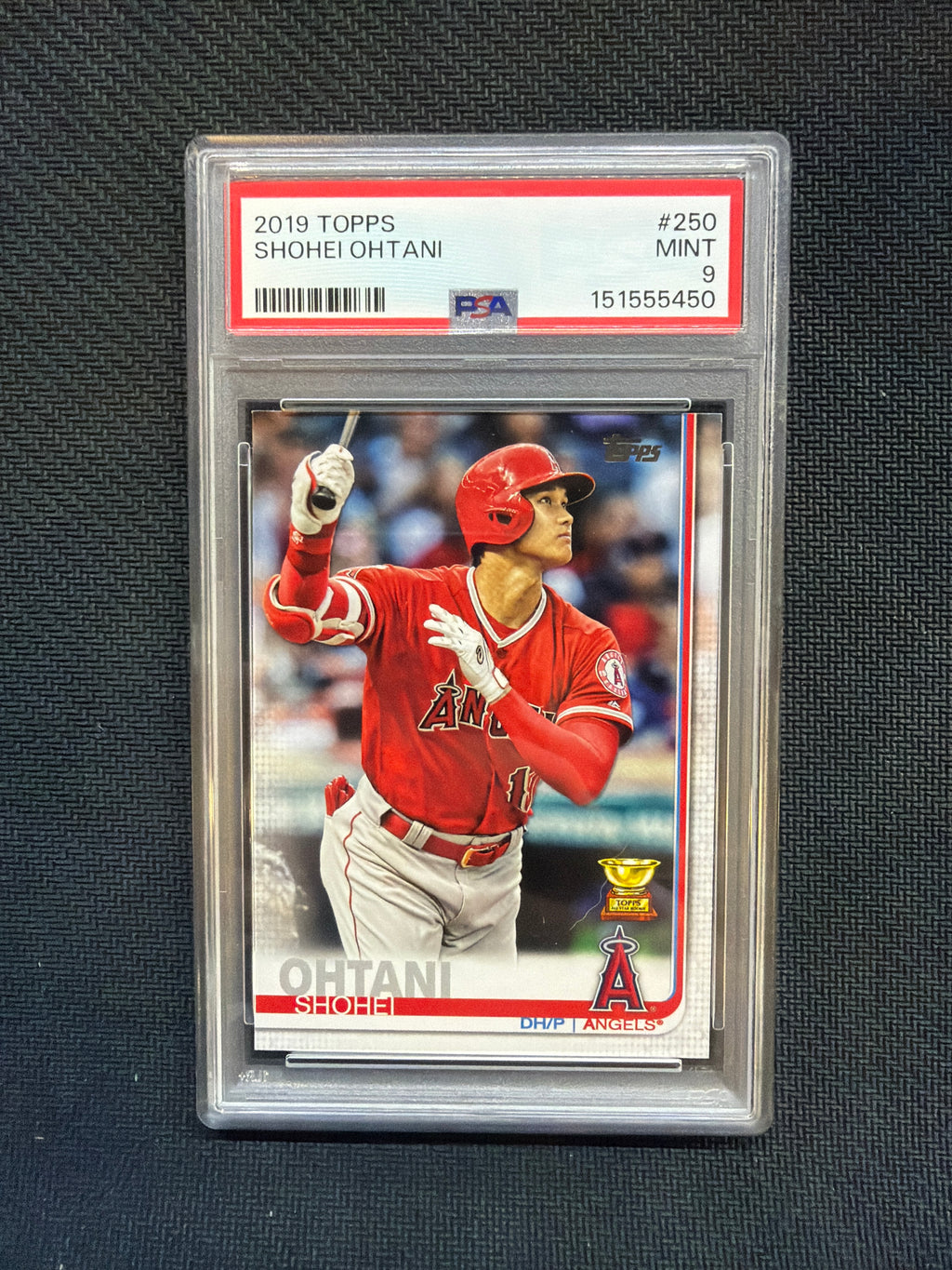 2019 Topps Shohei Ohtani #250 PSA 9 Gold Cup 450