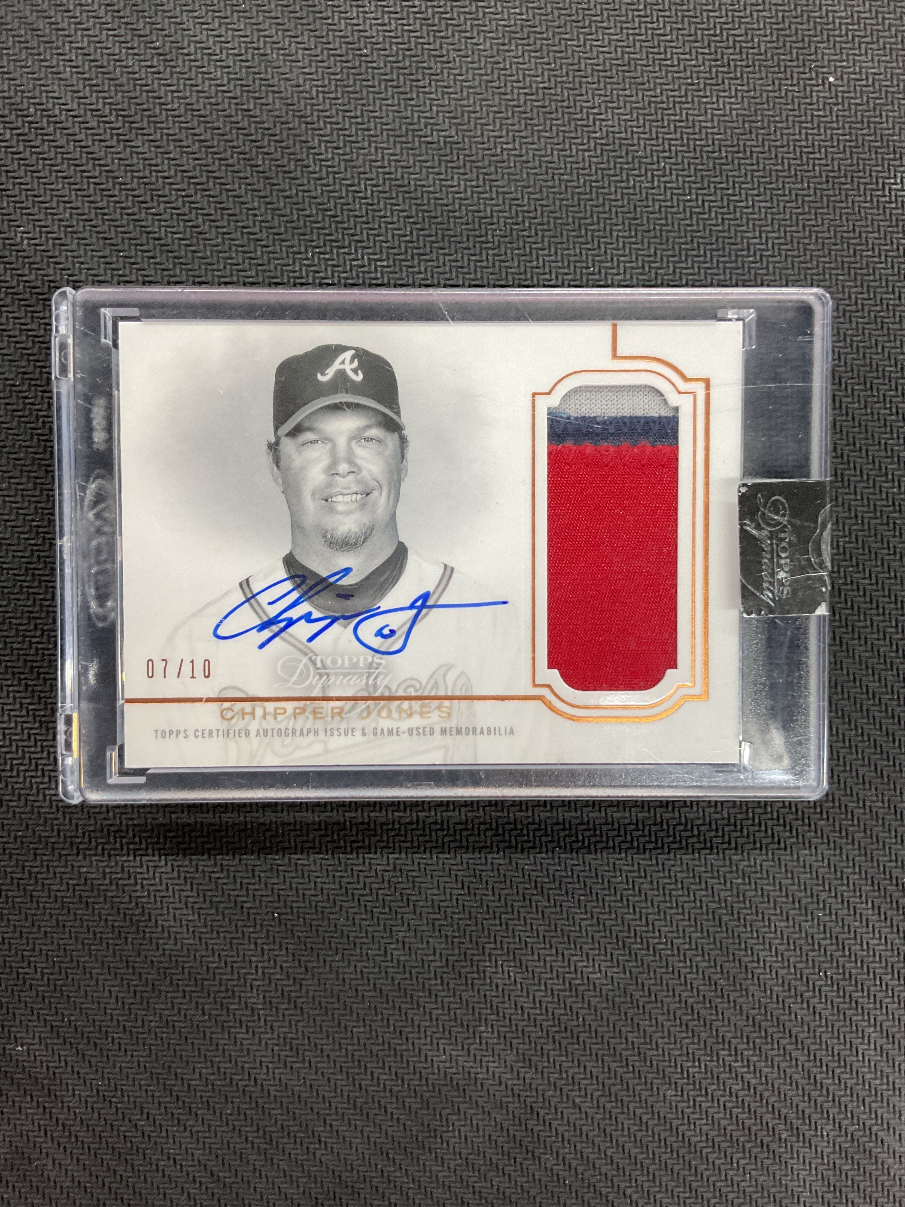 2020 Topps Dynasty Chipper Jones Patch Auto /10 Braves