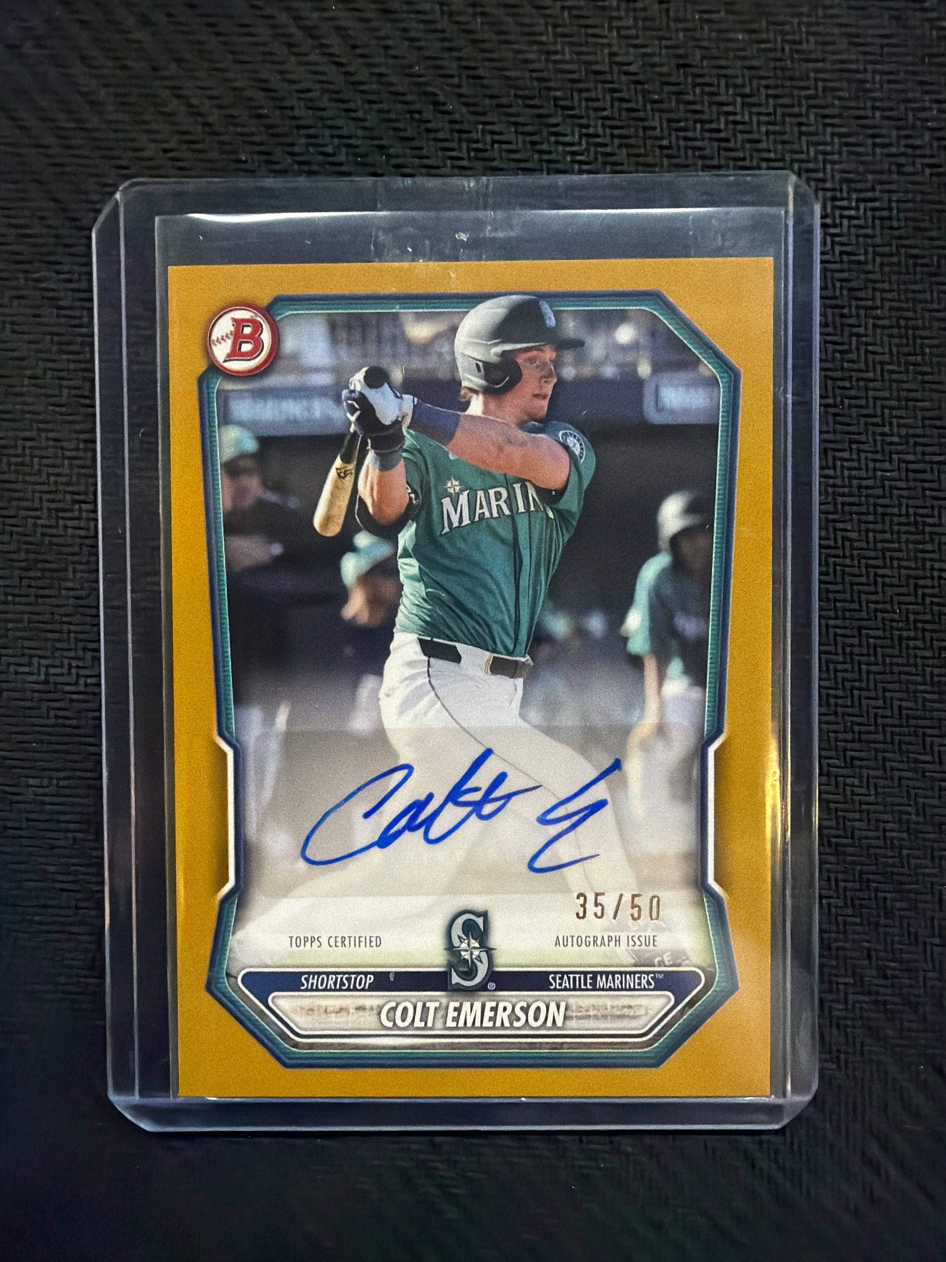 2026 Bowman Colt Emerson Gold Auto /50 Paper
