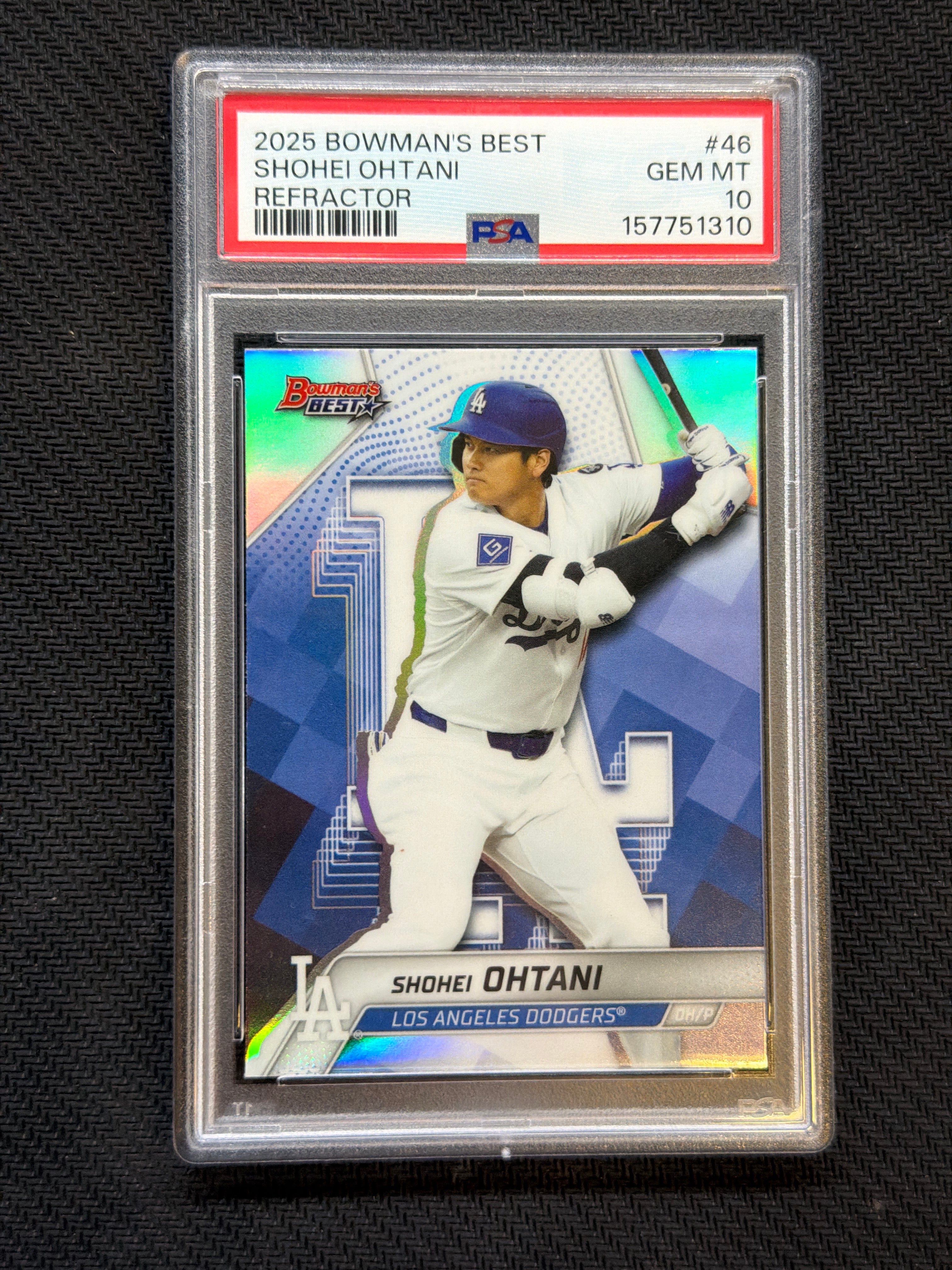 2025 Bowman's Best Shohei Ohtani Refractor PSA 10 310 Dodgers