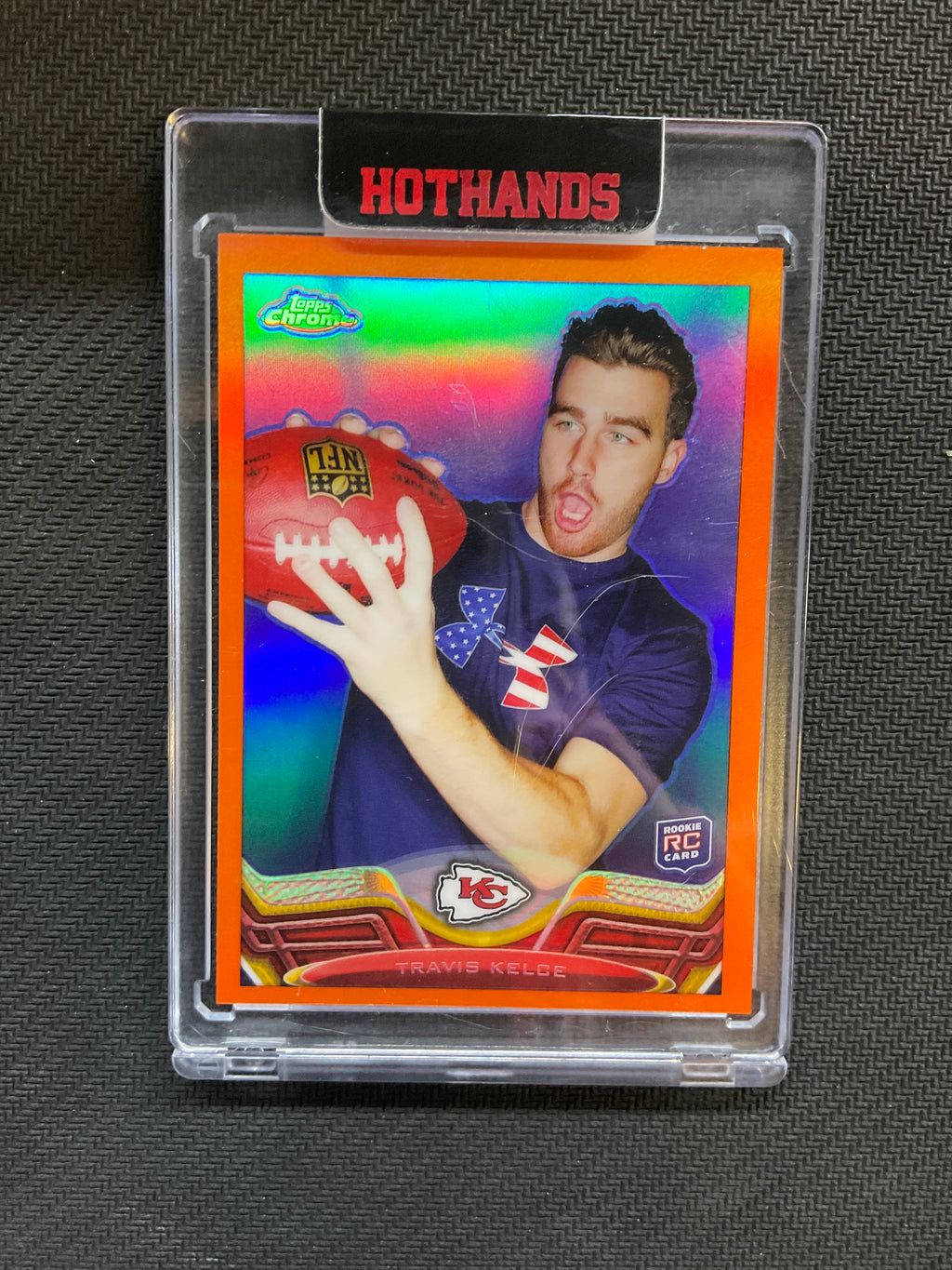 2013 Topps Chrome Travis Kelce Orange Cheifs Rookie