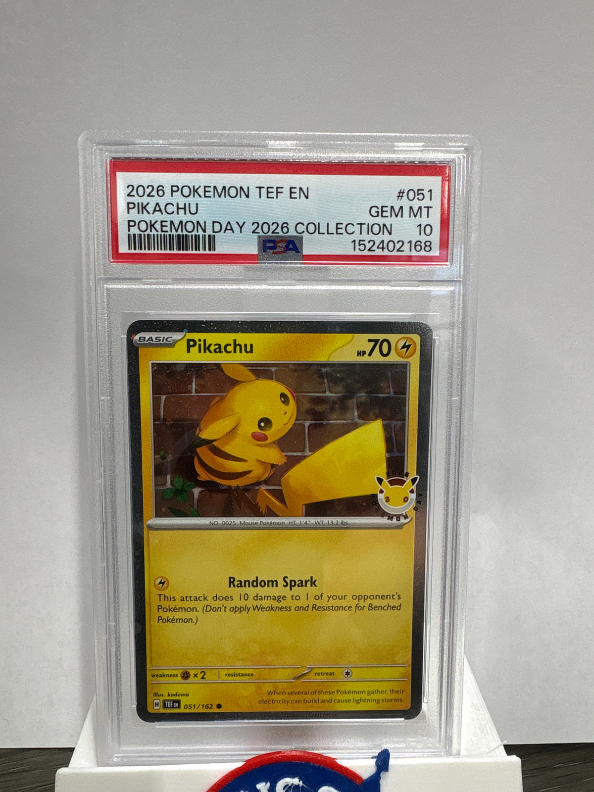 2026 Pokemon Poke Day 2026 Collection Pikachu 051 PSA 10 - SWIRL!