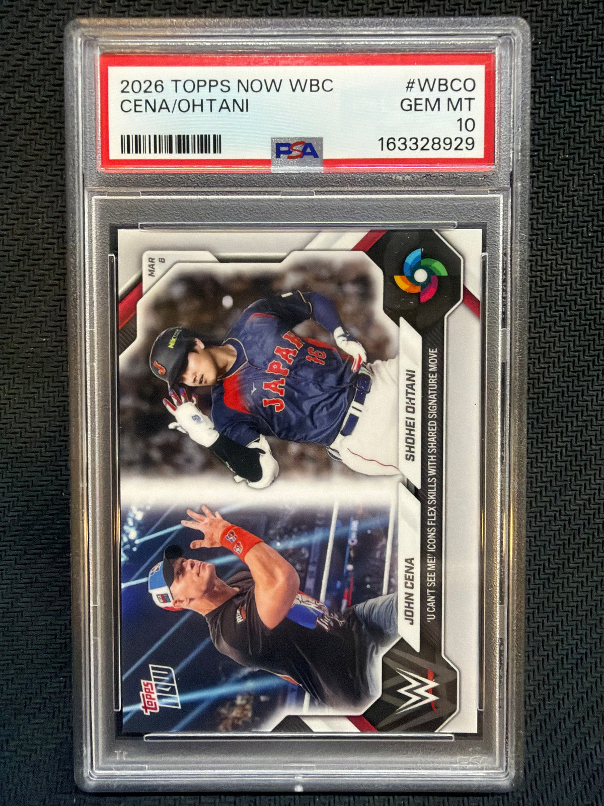 2026 Topps Now WBC Cena/Ohtani #WBCO PSA 10 929