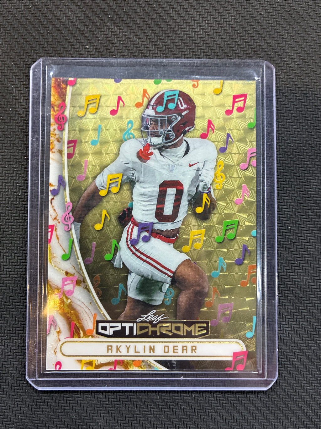 2026 Leaf Optichrome Akylin Dear Gold Vinyl 1/1 Alabama