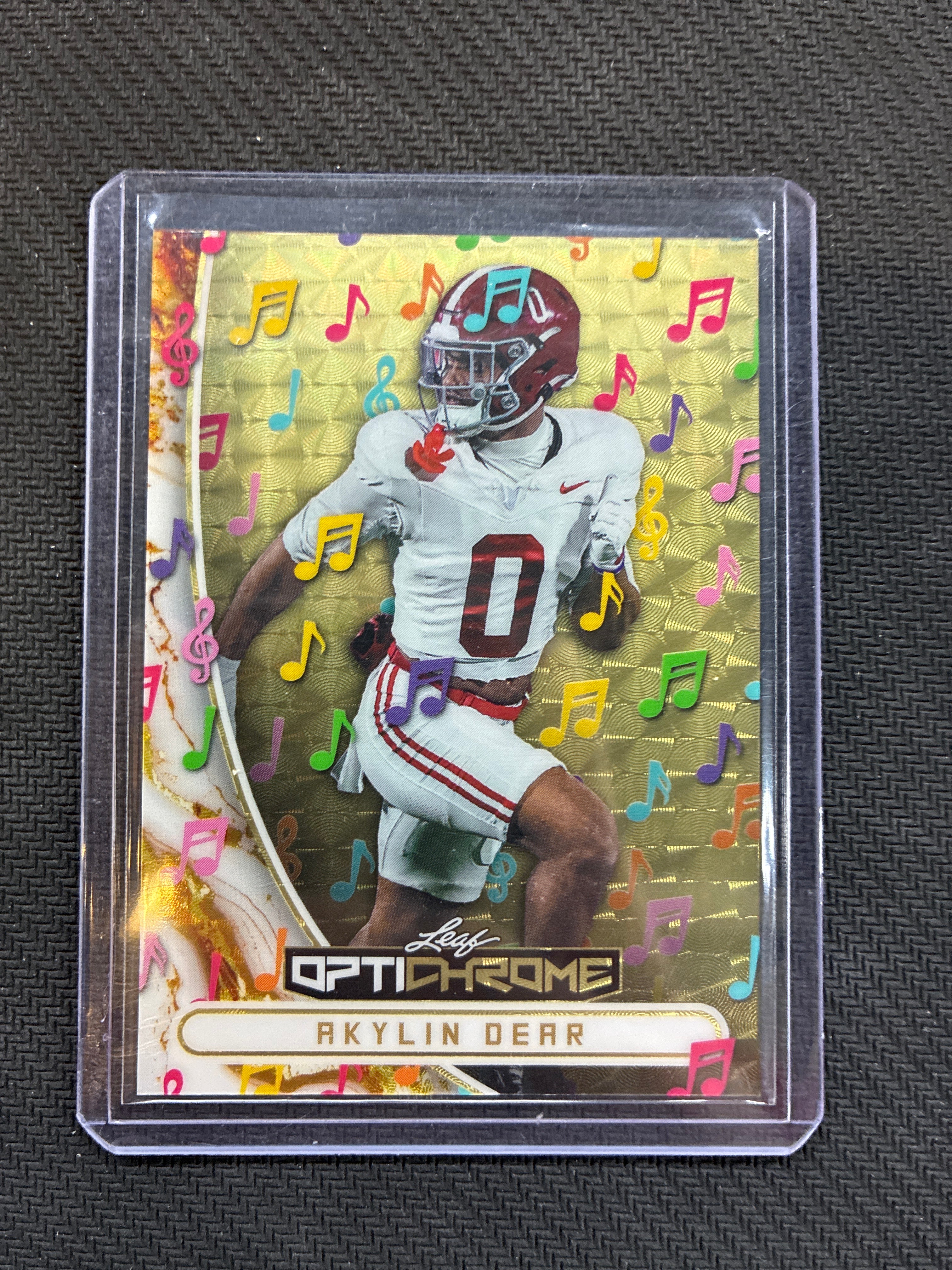 2026 Leaf Optichrome Akylin Dear Gold Vinyl 1/1 Alabama