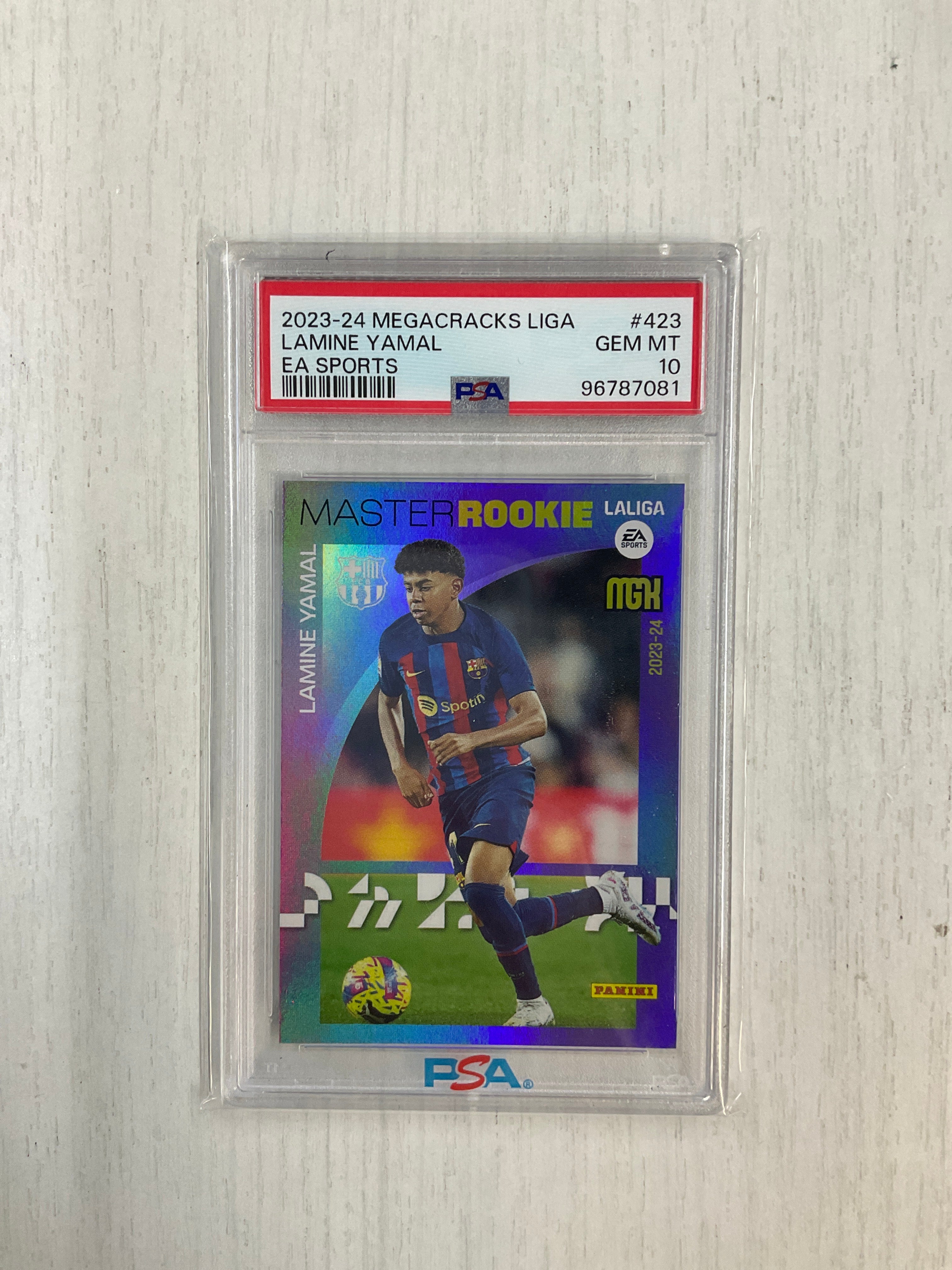 2023-24 Megacracks Liga Lamine Yamal Rookie Ea Sports PSA 10