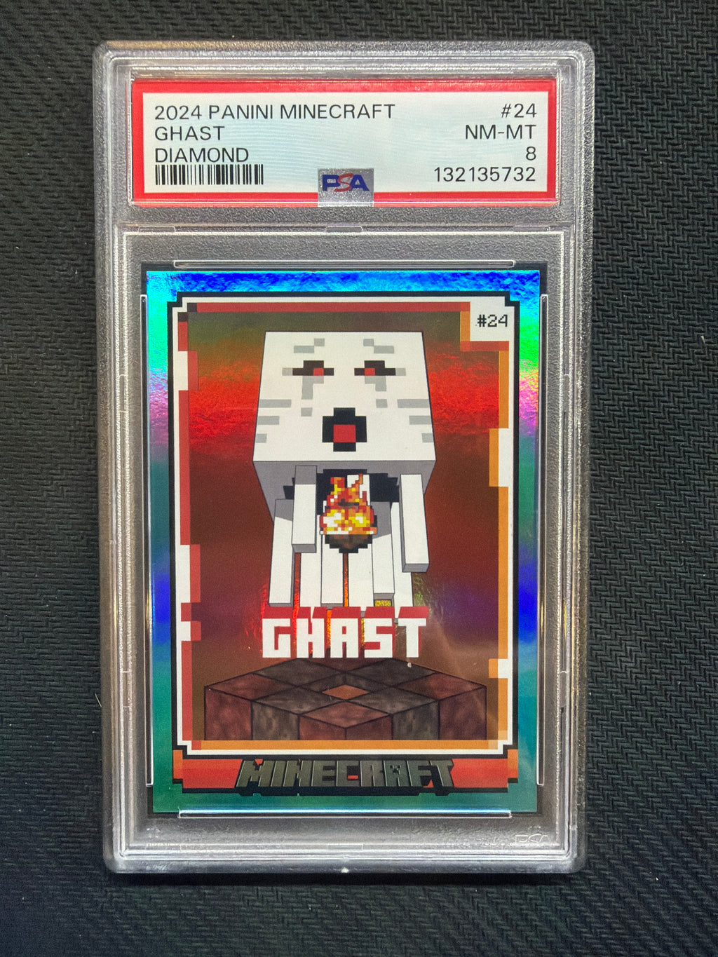 2024 Panini Minecraft Ghast Diamond /10 PSA 8