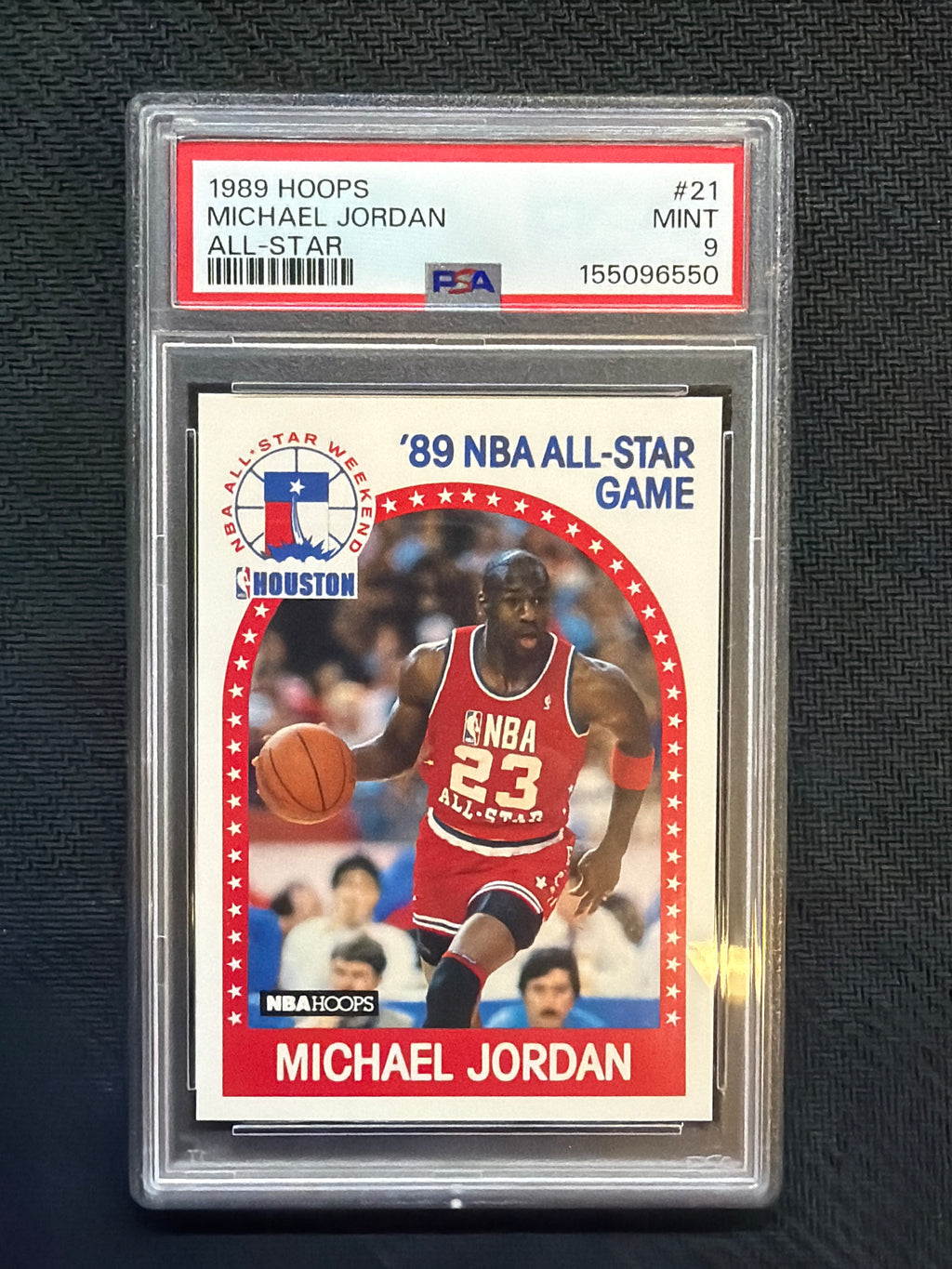 1989 Hoops Micheal Jordan #21 All-Star PSA 9 550