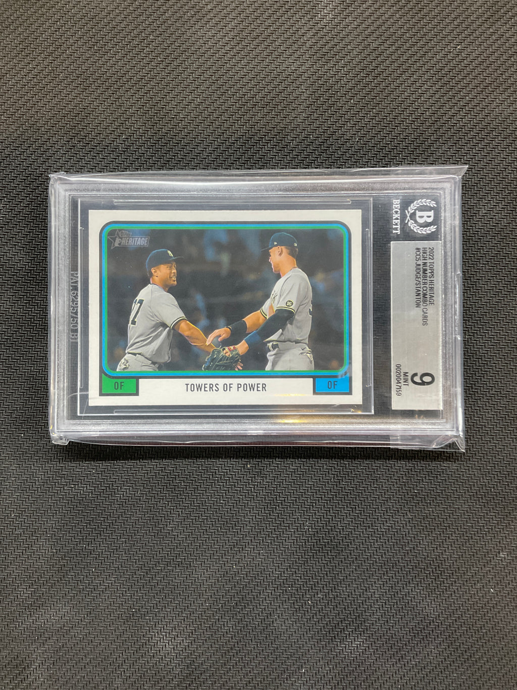 2022 Topps Heritage Aaron Judge High Number Combo Cards BGS 9