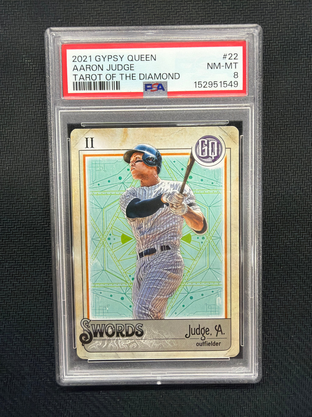 2021 Gypsy Queen Aaron Judge Tarot of the Diamond PSA 8 Yankees