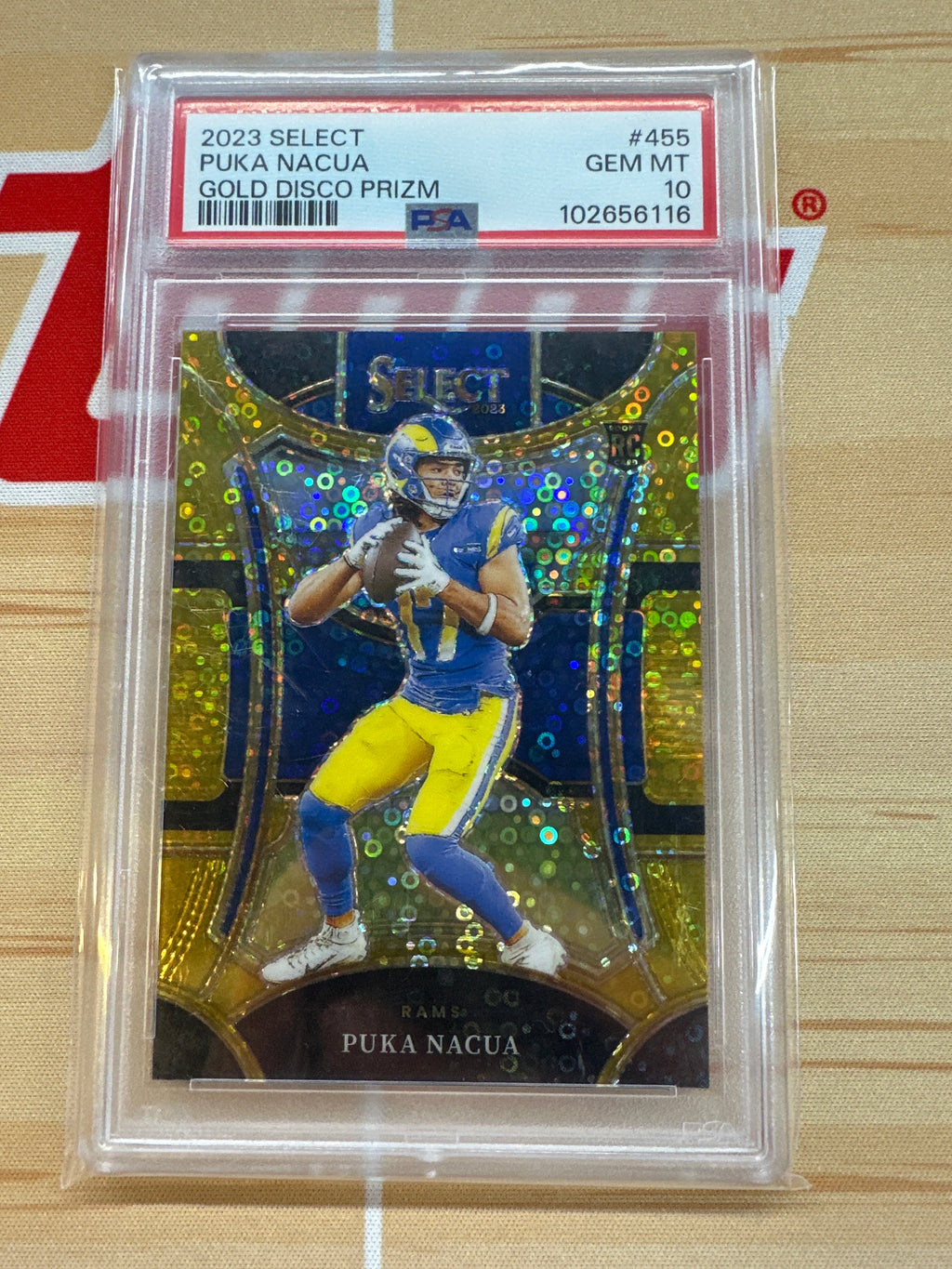 2023 Select Puka Nacua Gold Disco /10 PSA 10 Rams