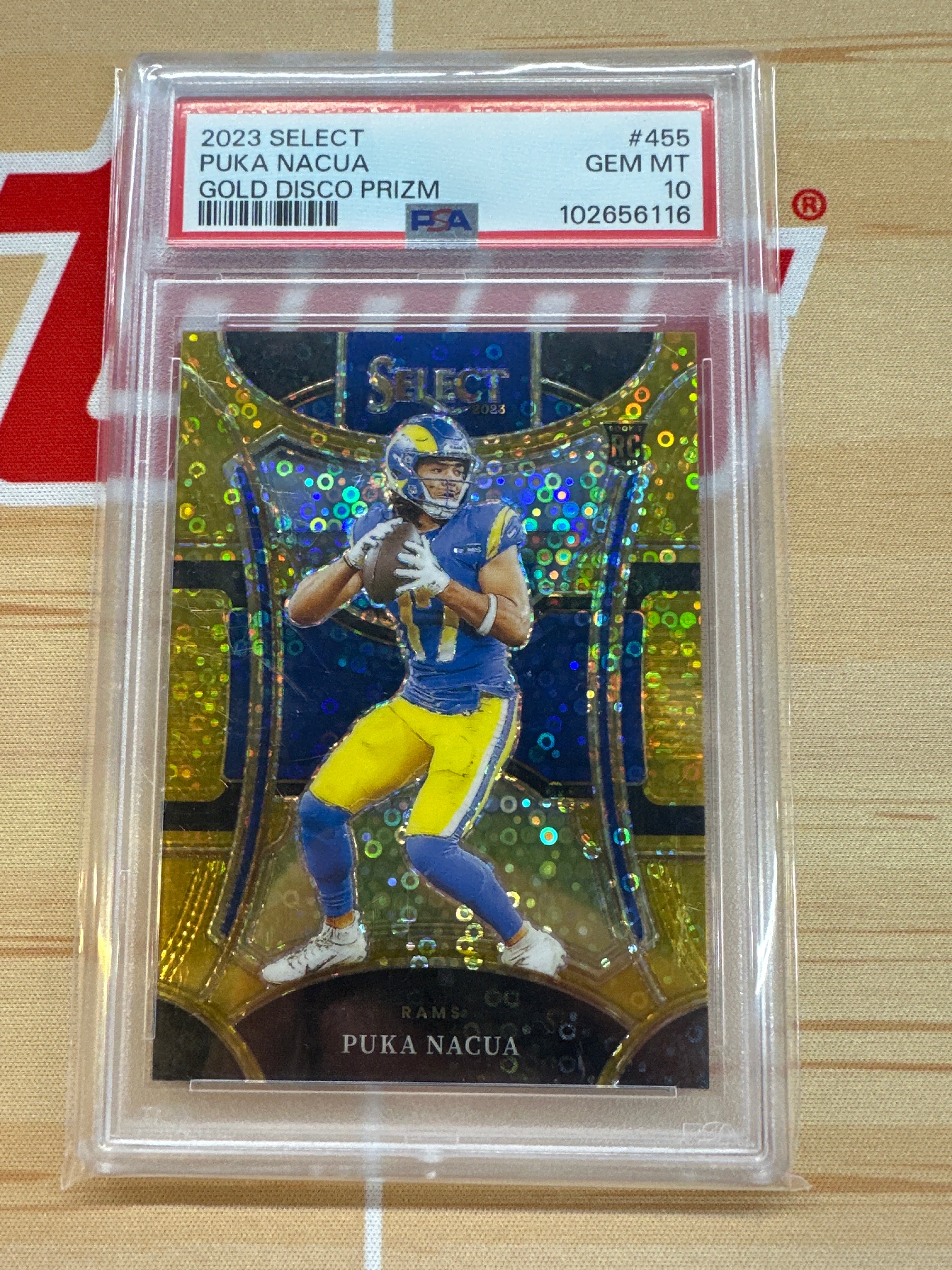 2023 Select Puka Nacua Gold Disco /10 PSA 10 Rams