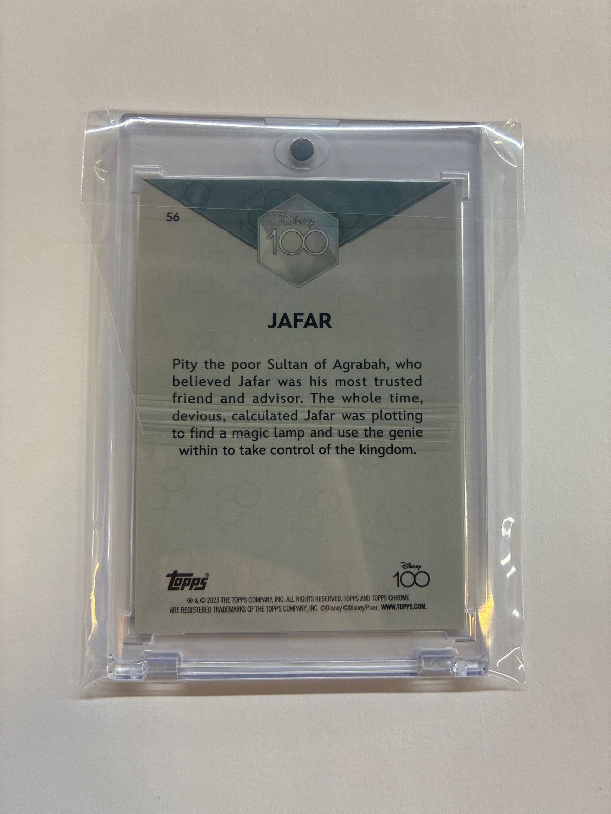 2023 Topps Chrome Disney 100 Jafar Pink Refractor /399