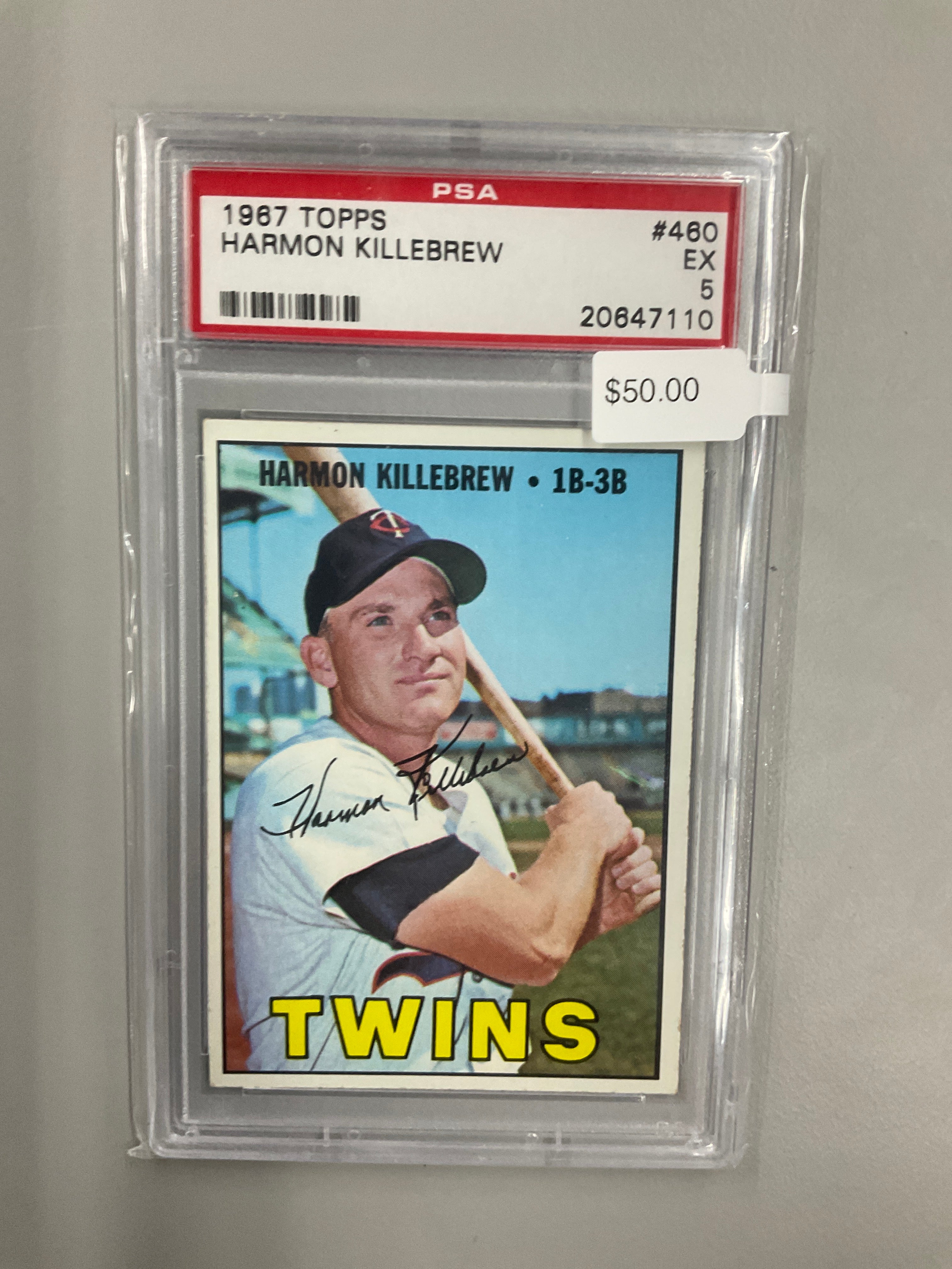 1967 Topps Harmon Killebrew #460 PSA 5 Twins