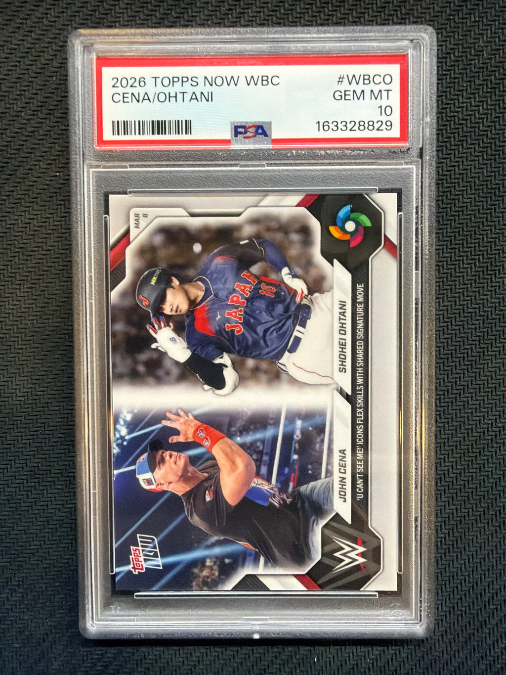 2026 Topps Now WBC Cena/Ohtani #WBCO PSA 10 829