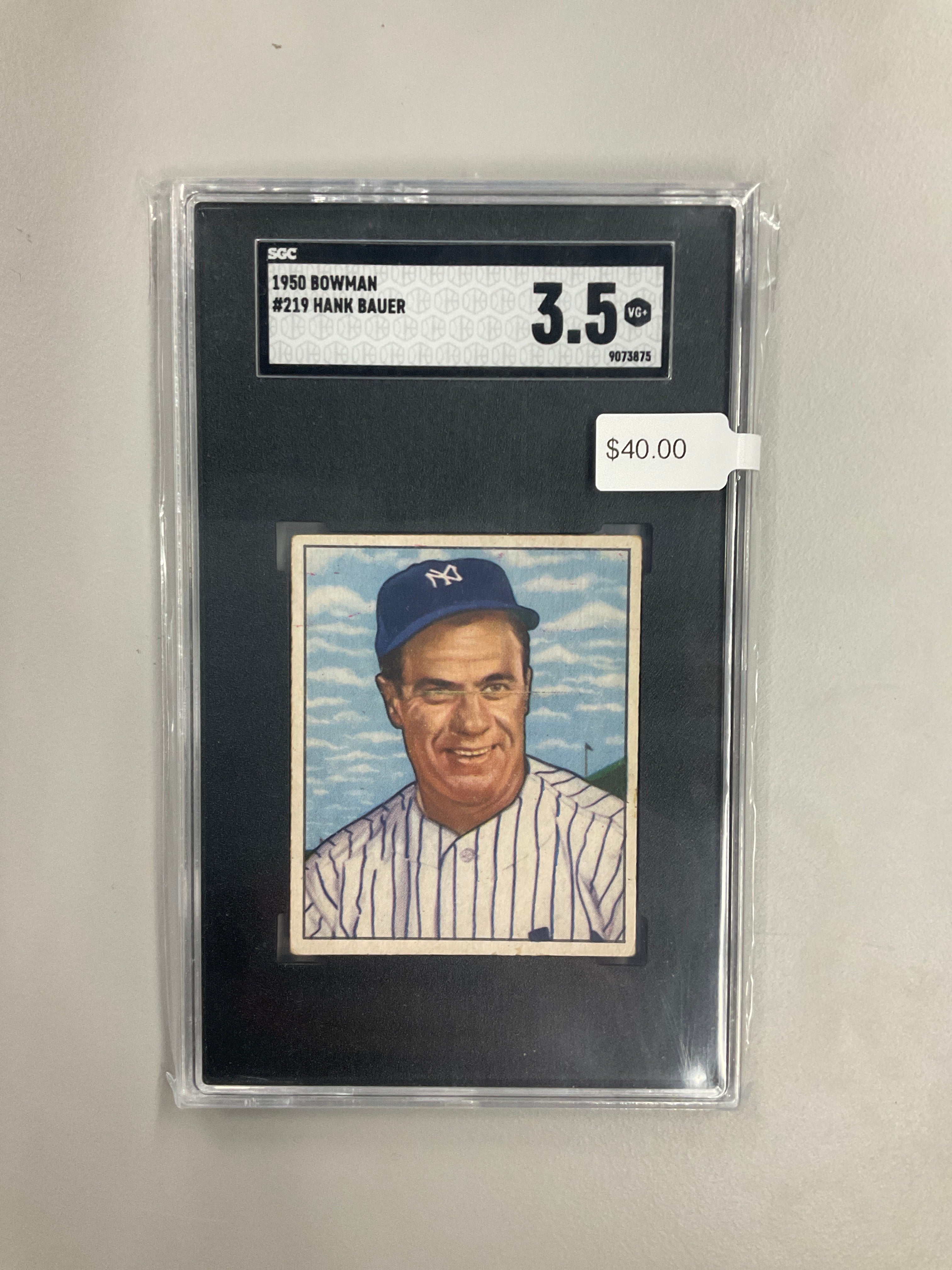 1950 Bowman #219 Hank Bauer SGC 3.5 Yankees