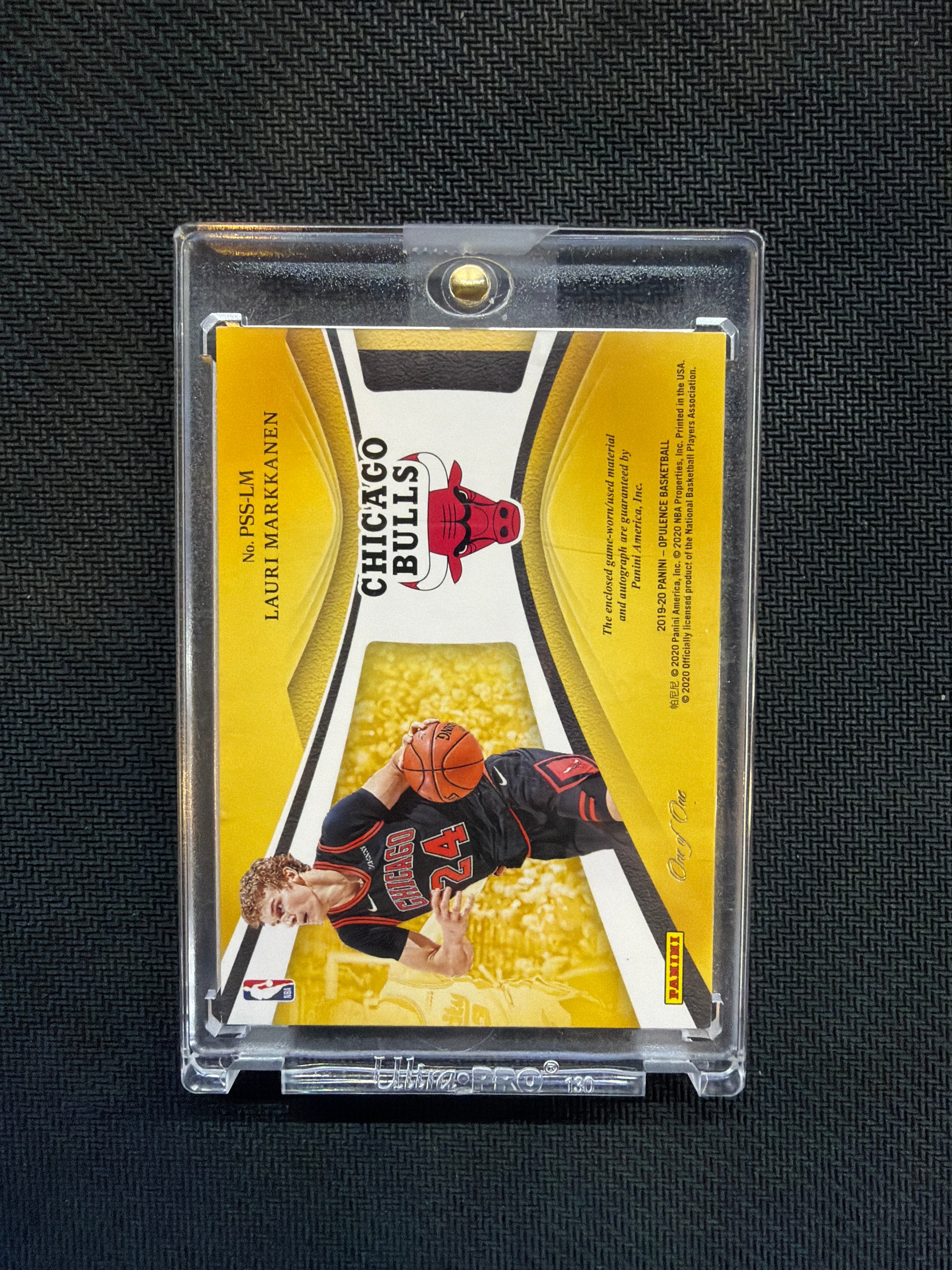 2019-20 Opulence Lauri Markkanen Patch Auto 1/1 Bulls