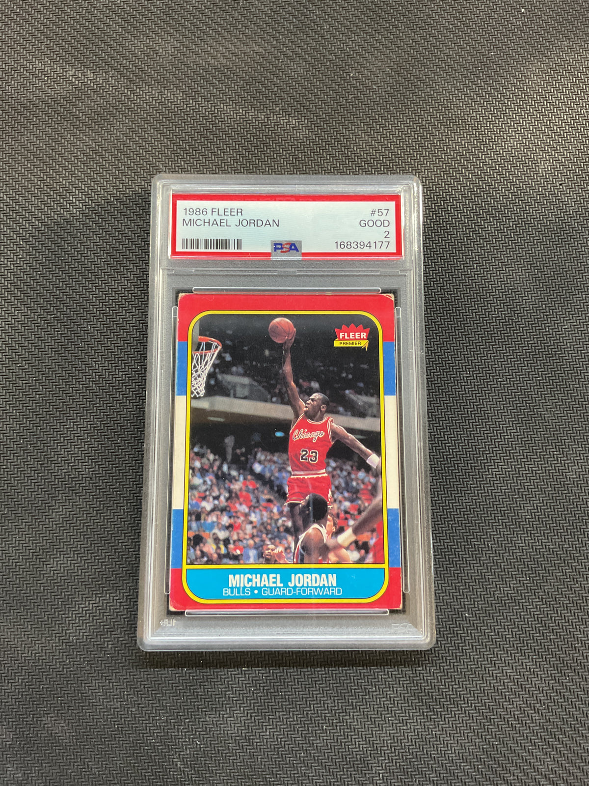 1986 Fleer Michael Jordan Rookie PSA 2 Bulls