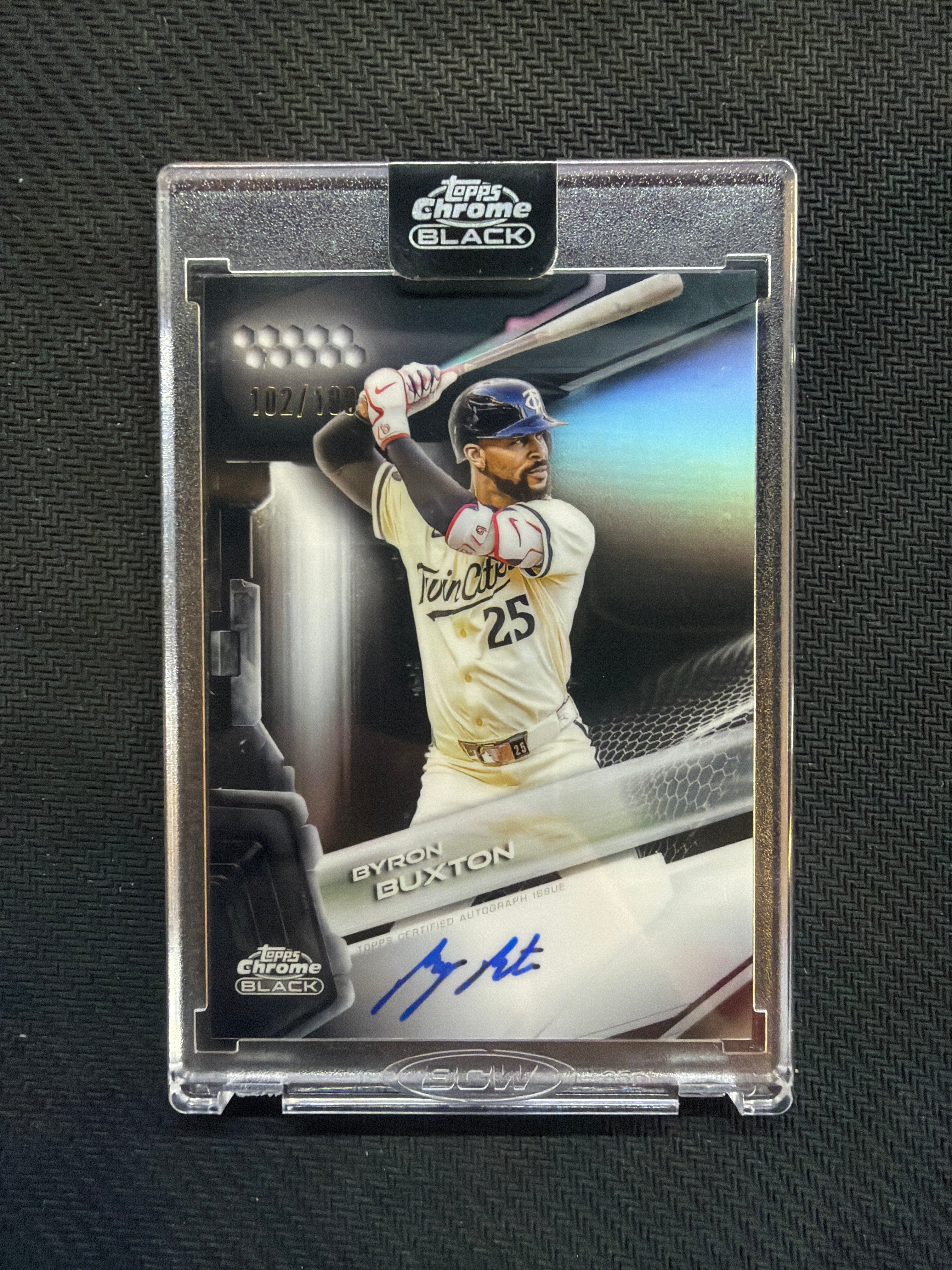 2026 Topps Chrome Black Byron Buxton Auto Refractor /199 Twins