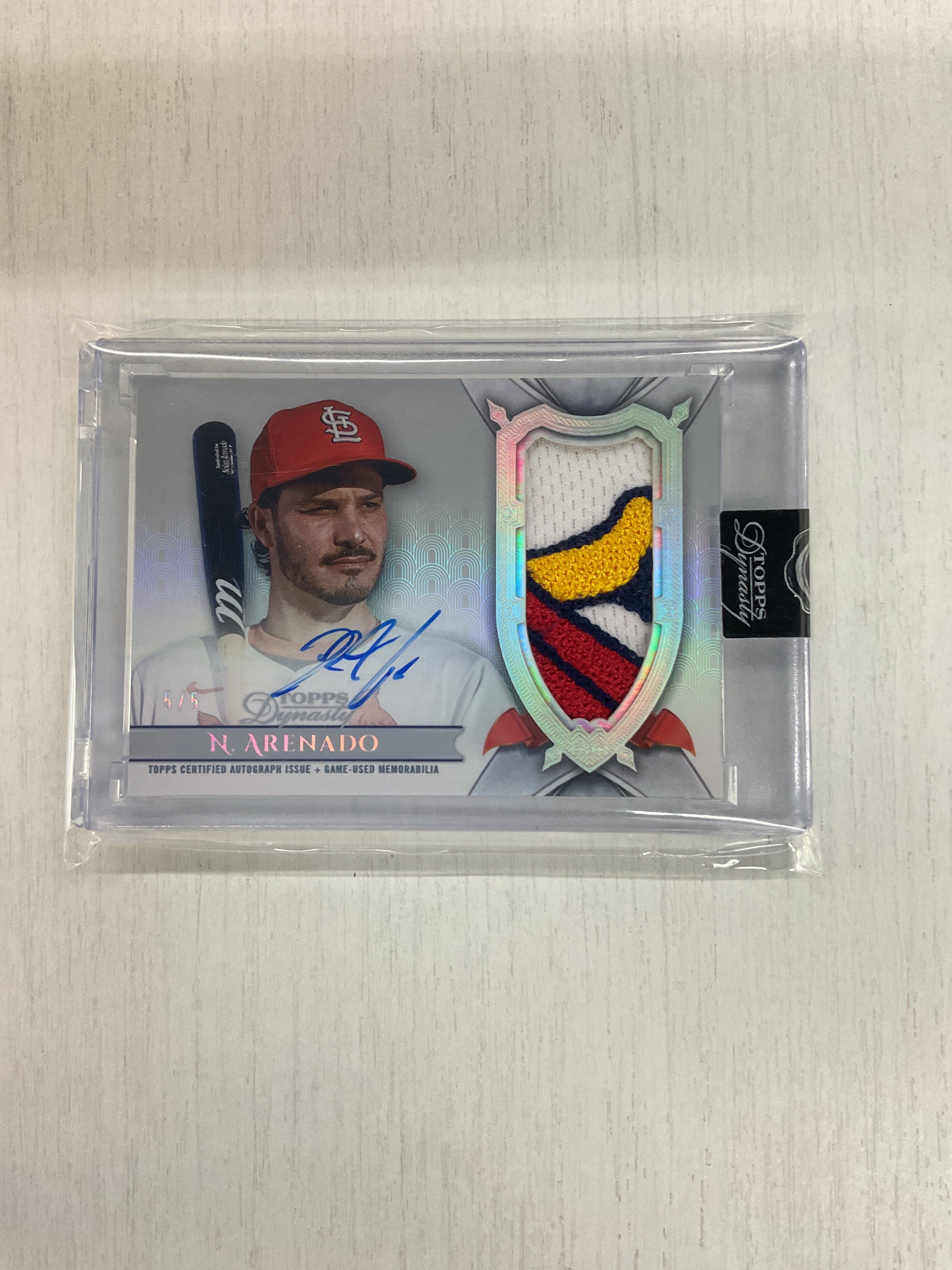 2024 Topps Dynasty Nolan Arenado Patch Auto /5 Cardinals