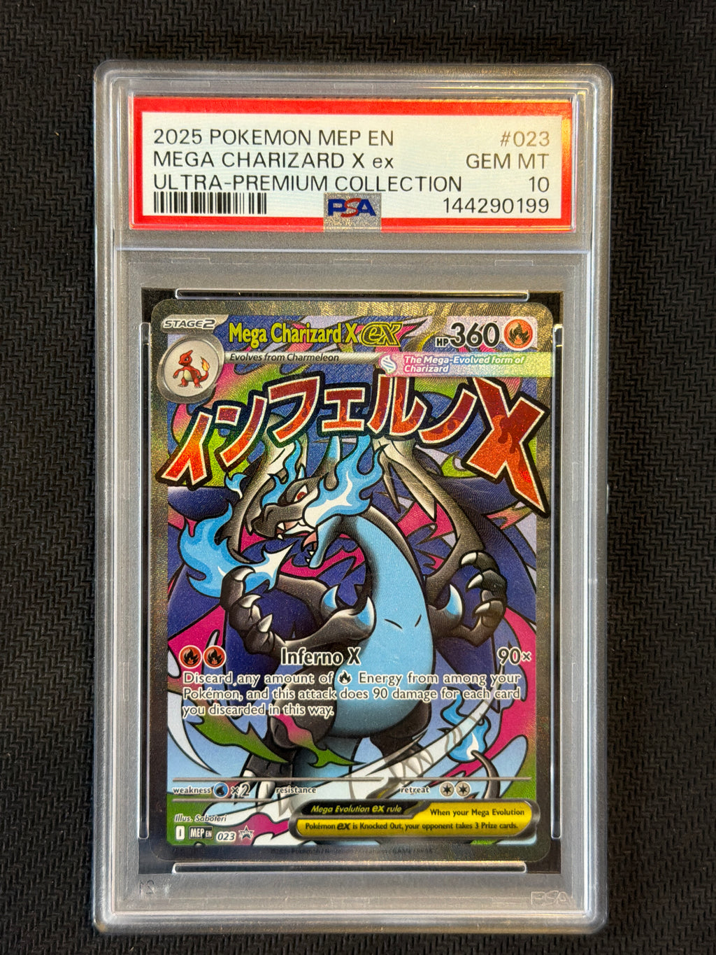 2025 Pokemon Promo Mega Charizard X ex 023 PSA 10