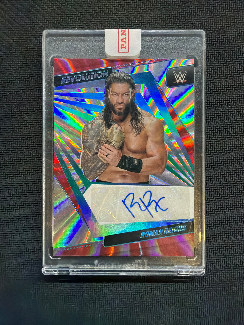 2022 Revolution Roman Reigns Sunburst Auto /99 WWE
