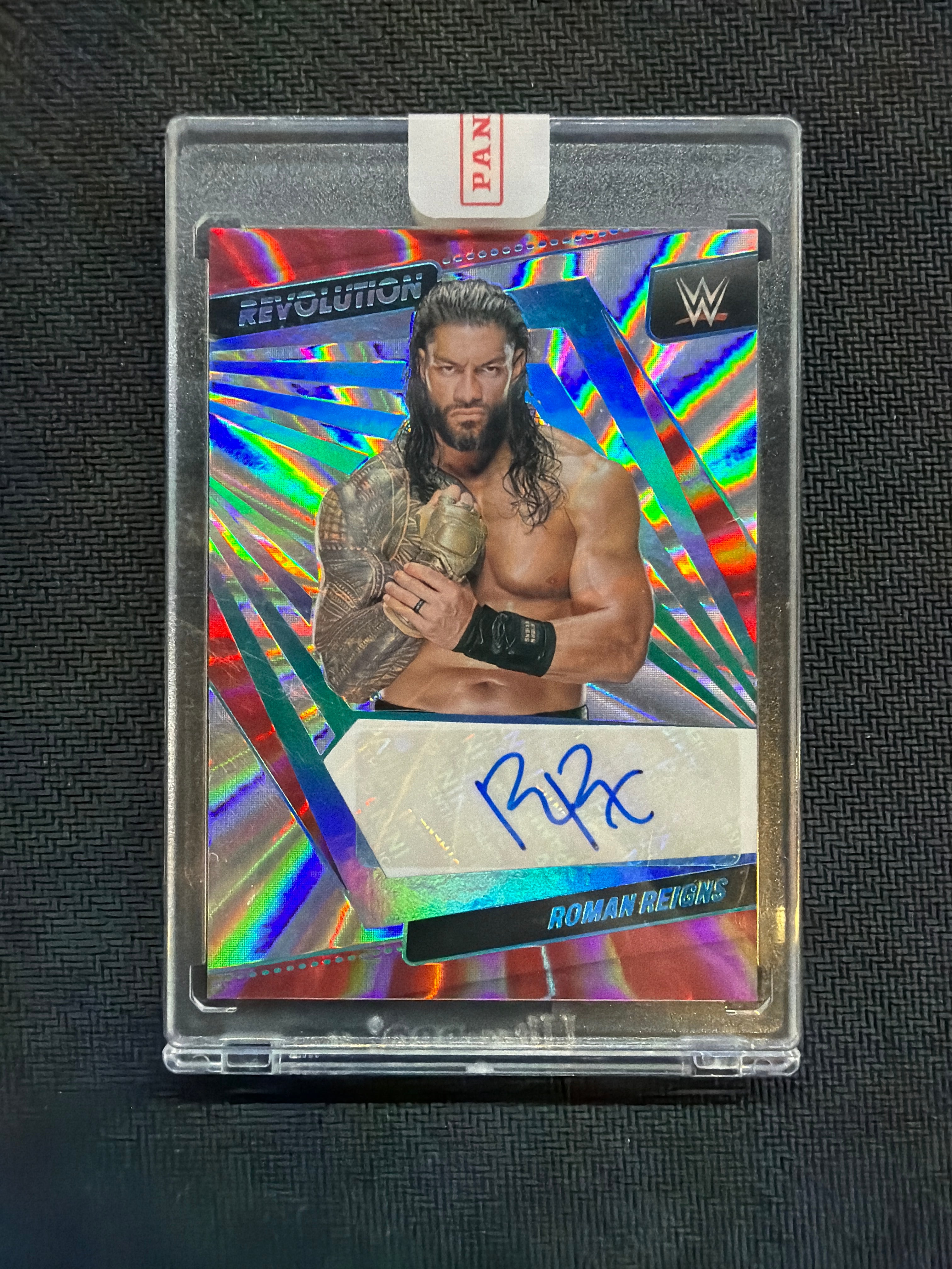 2022 Revolution Roman Reigns Sunburst Auto /99 WWE