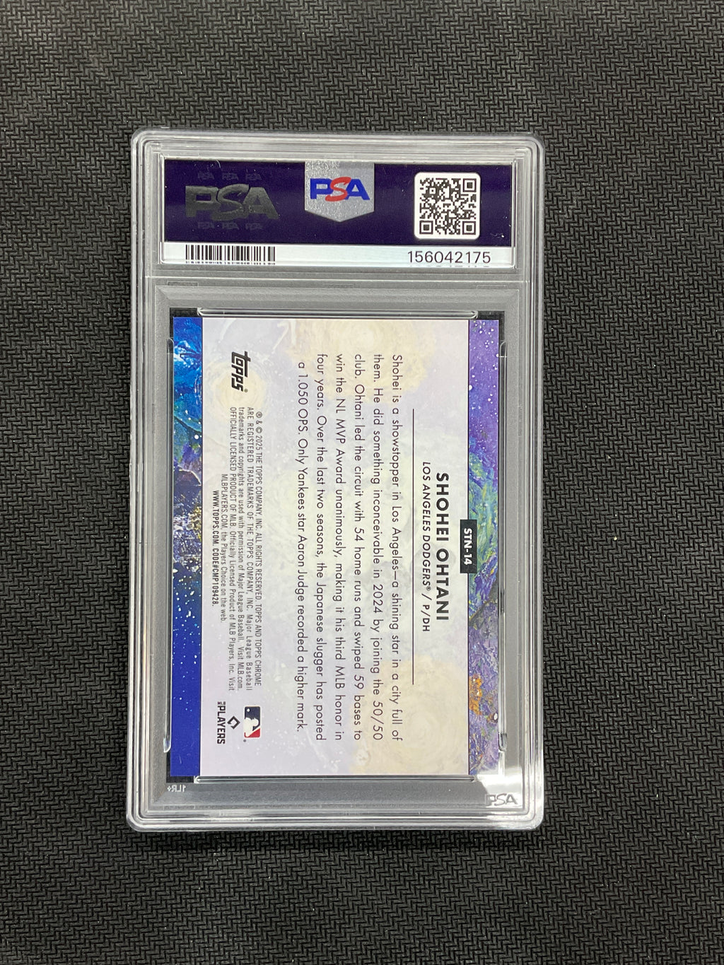 2025 Topps Chrome Cosmic Shohei Ohtani Stars In The NIght PSA 9 Dodgers