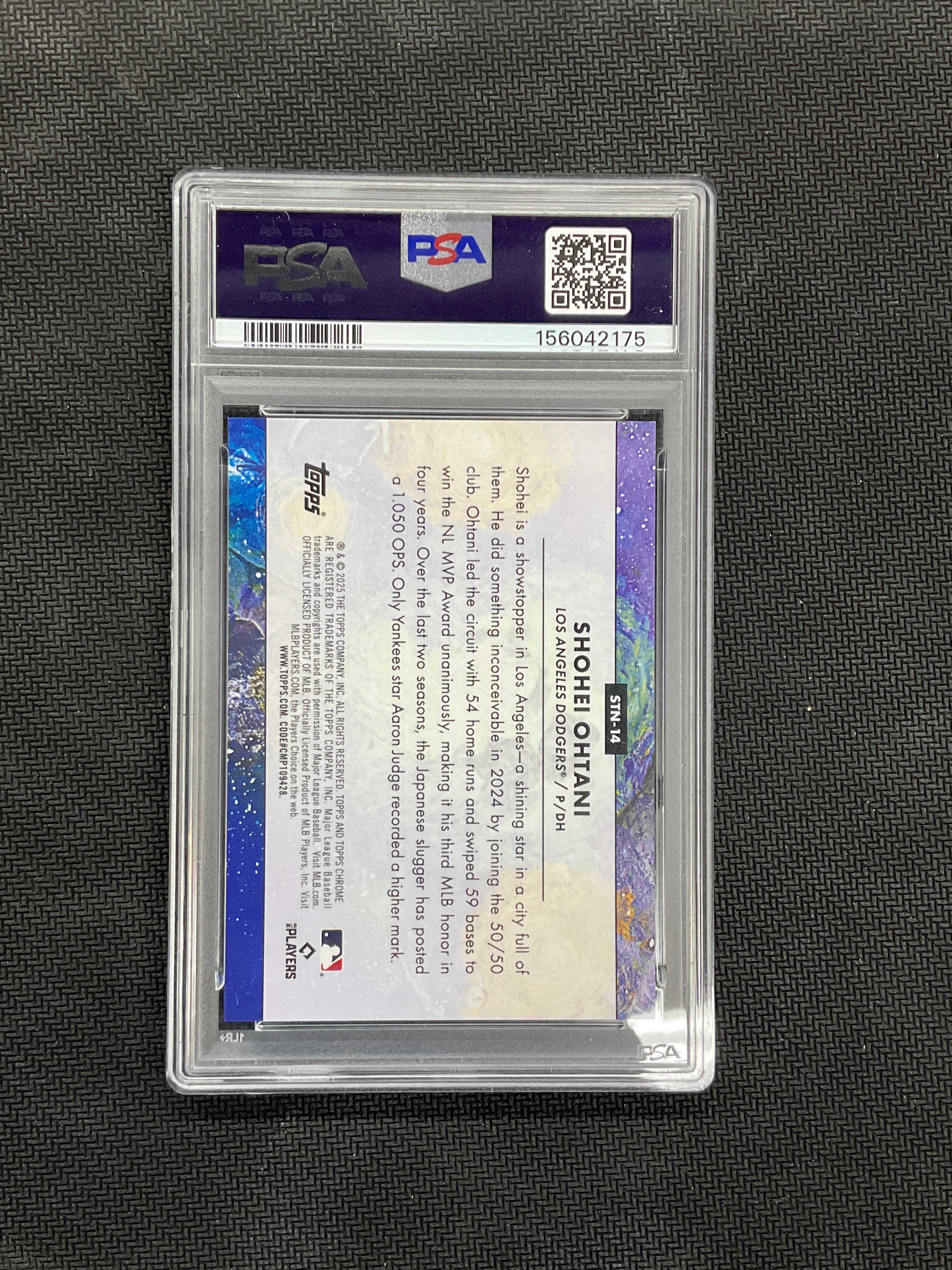 2025 Topps Chrome Cosmic Shohei Ohtani Stars In The NIght PSA 9 Dodgers