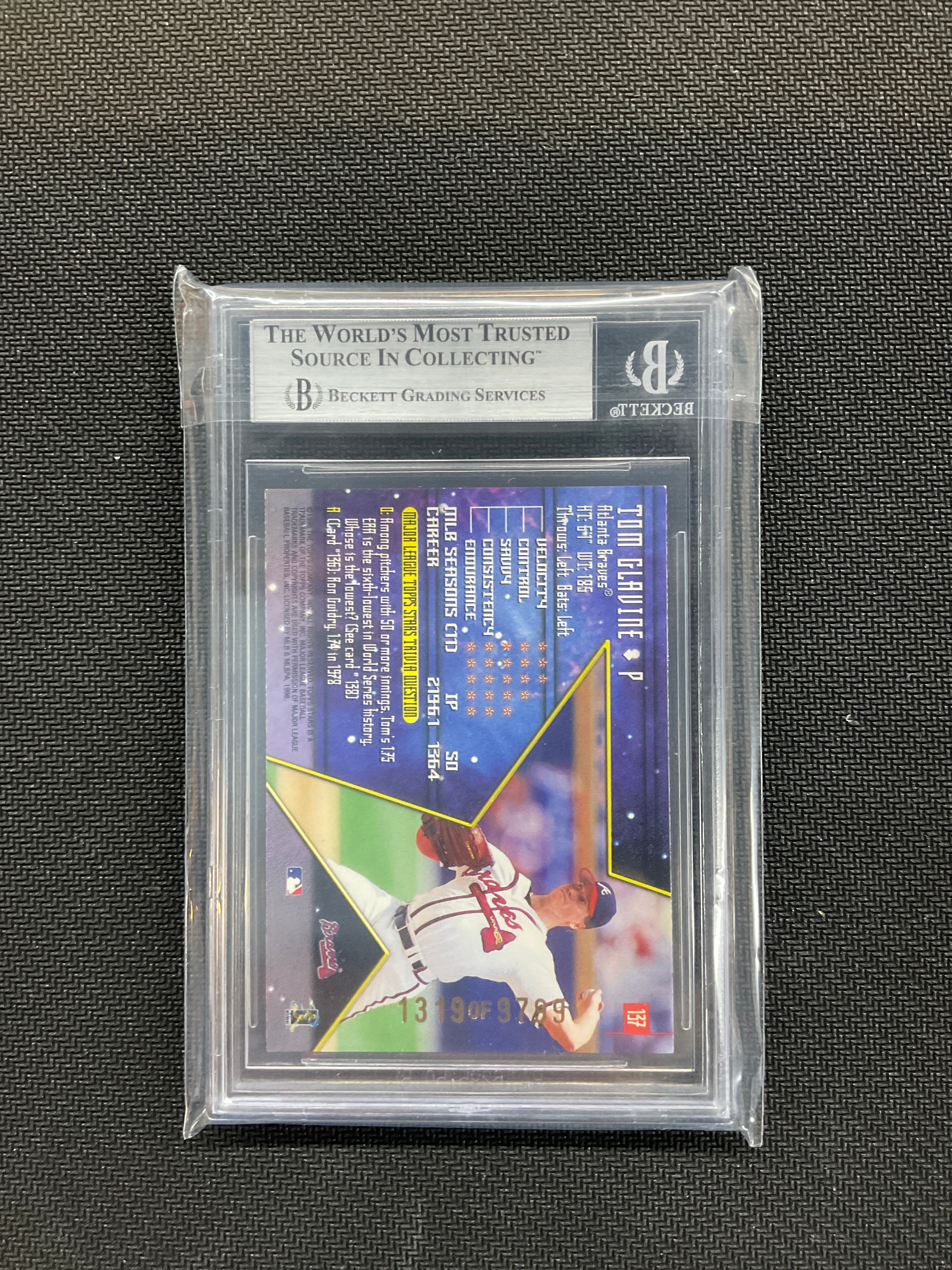 1998 Topps Stars Tom Glavine Bronze /9799 BGS 8.5 Braves