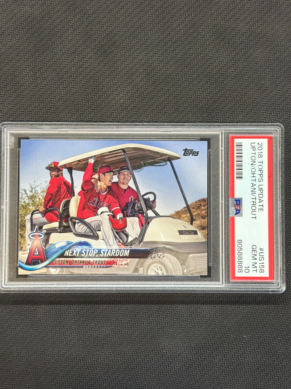 2018 Topps Update Ohtani & Trout PSA 10