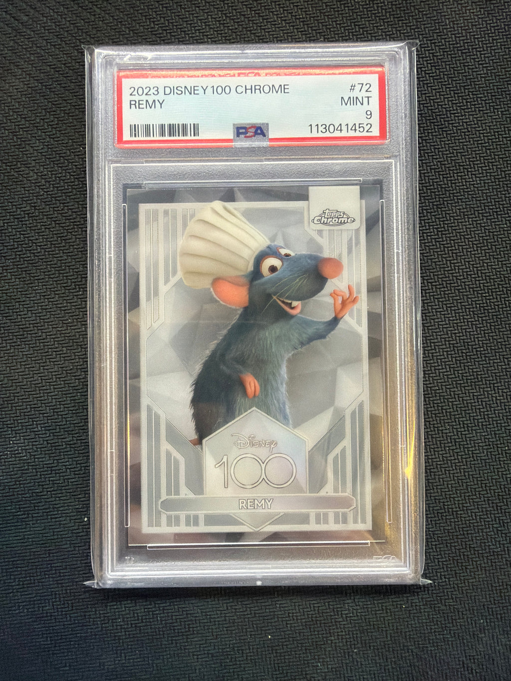 2023 Topps Chrome Disney 100 Remy #72 PSA 9 Rookie 452