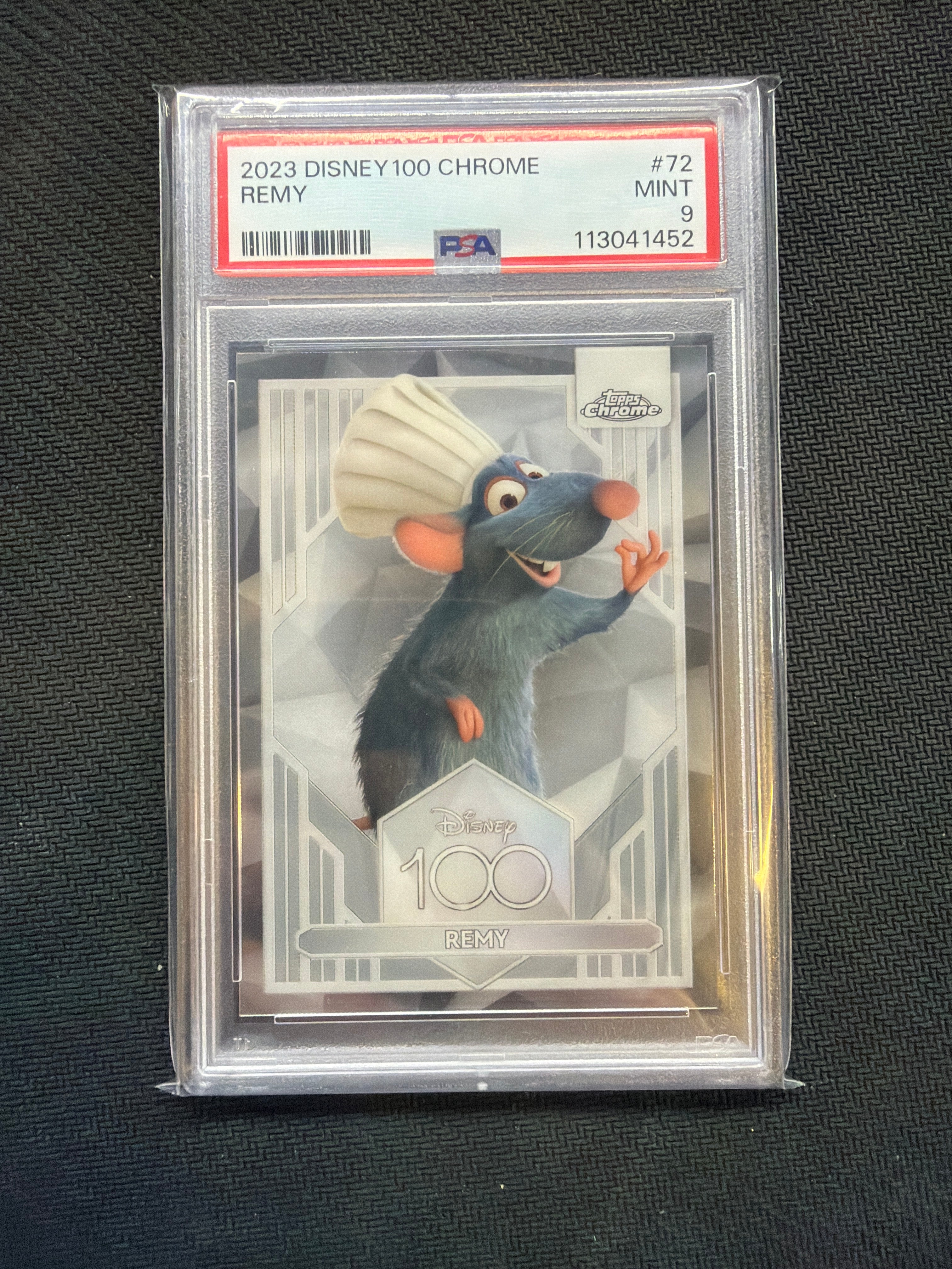 2023 Topps Chrome Disney 100 Remy #72 PSA 9 Rookie 452