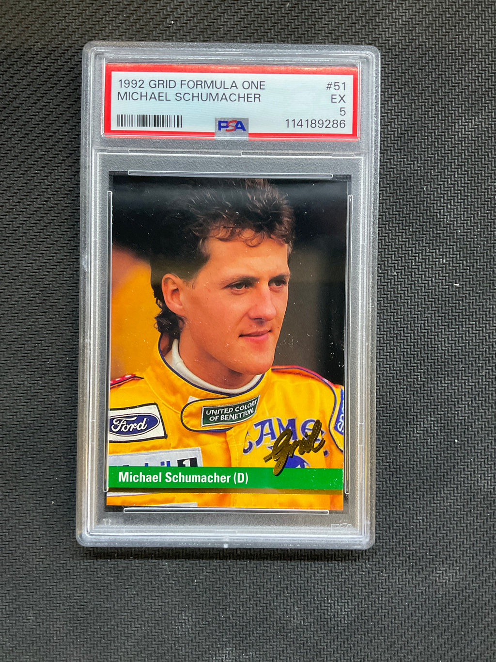 1992 Grid Formula 1 Michael Schumacher #51 PSA 5 286