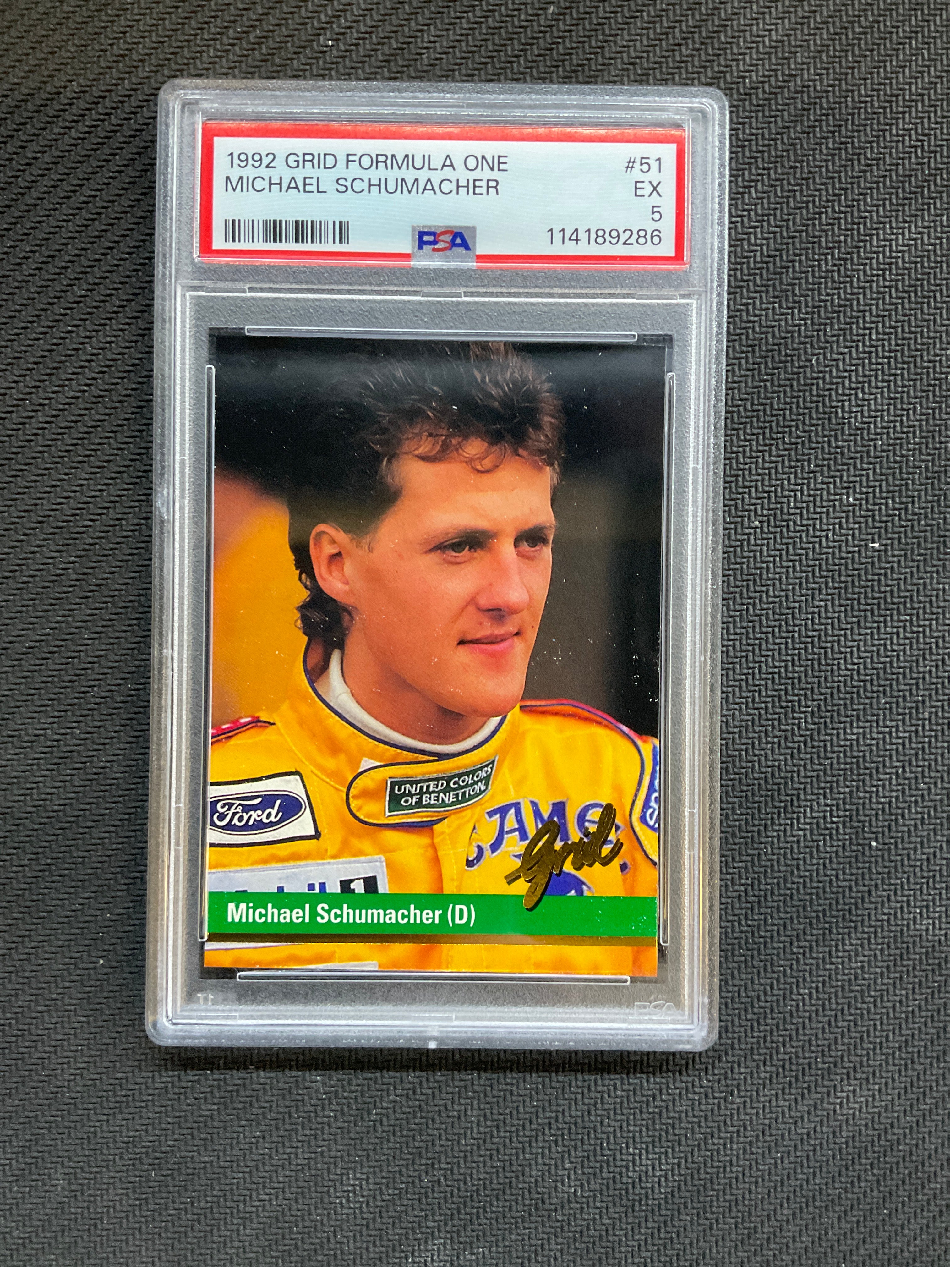 1992 Grid Formula 1 Michael Schumacher #51 PSA 5 286