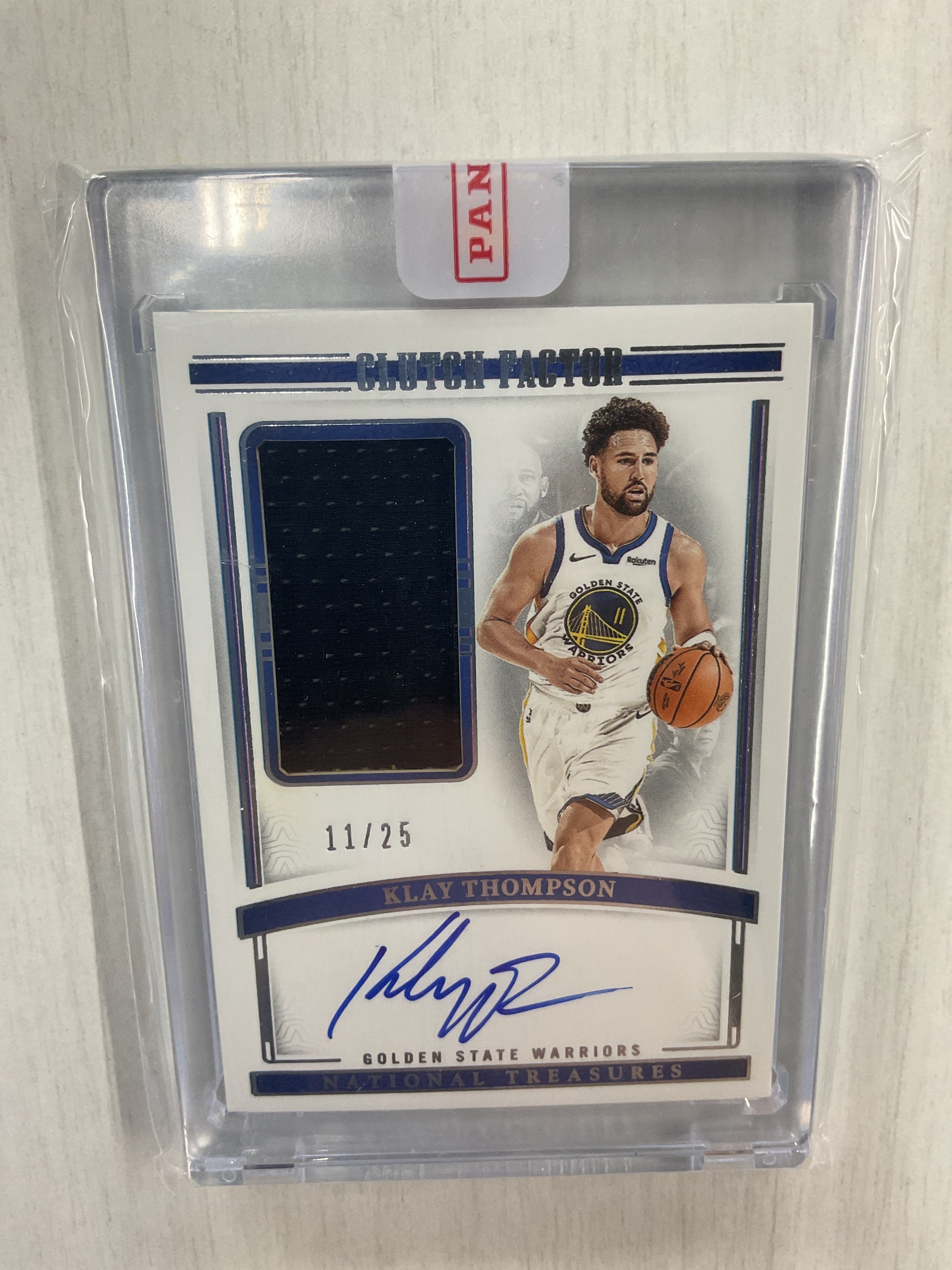 2023-24 National Treasures Klay Thompson Patch Auto Clutch 11/25 JSY #
