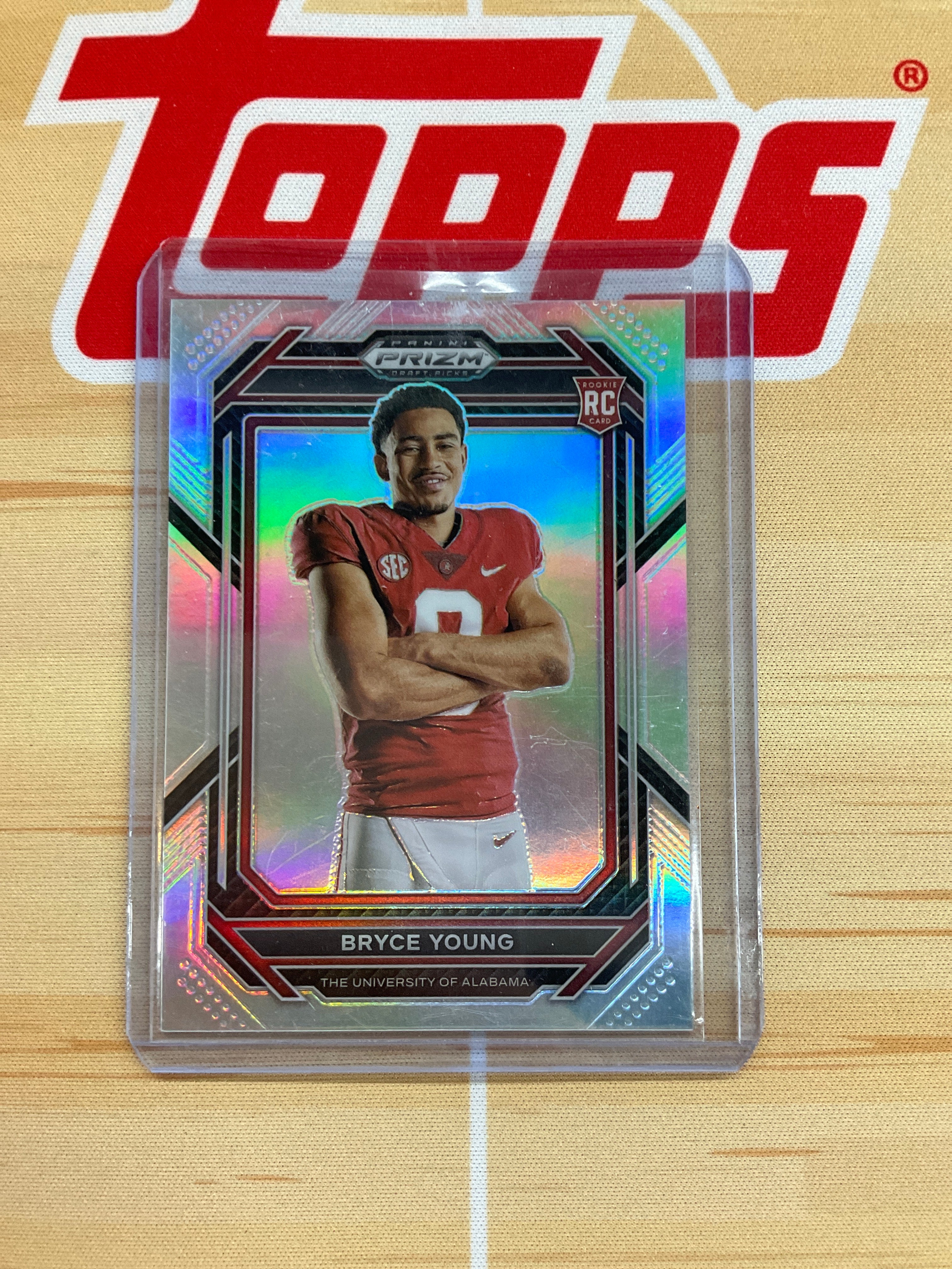 2023 Prizm Draft Picks Bryce Young Rookie #101 Image Variation Silver Alabama