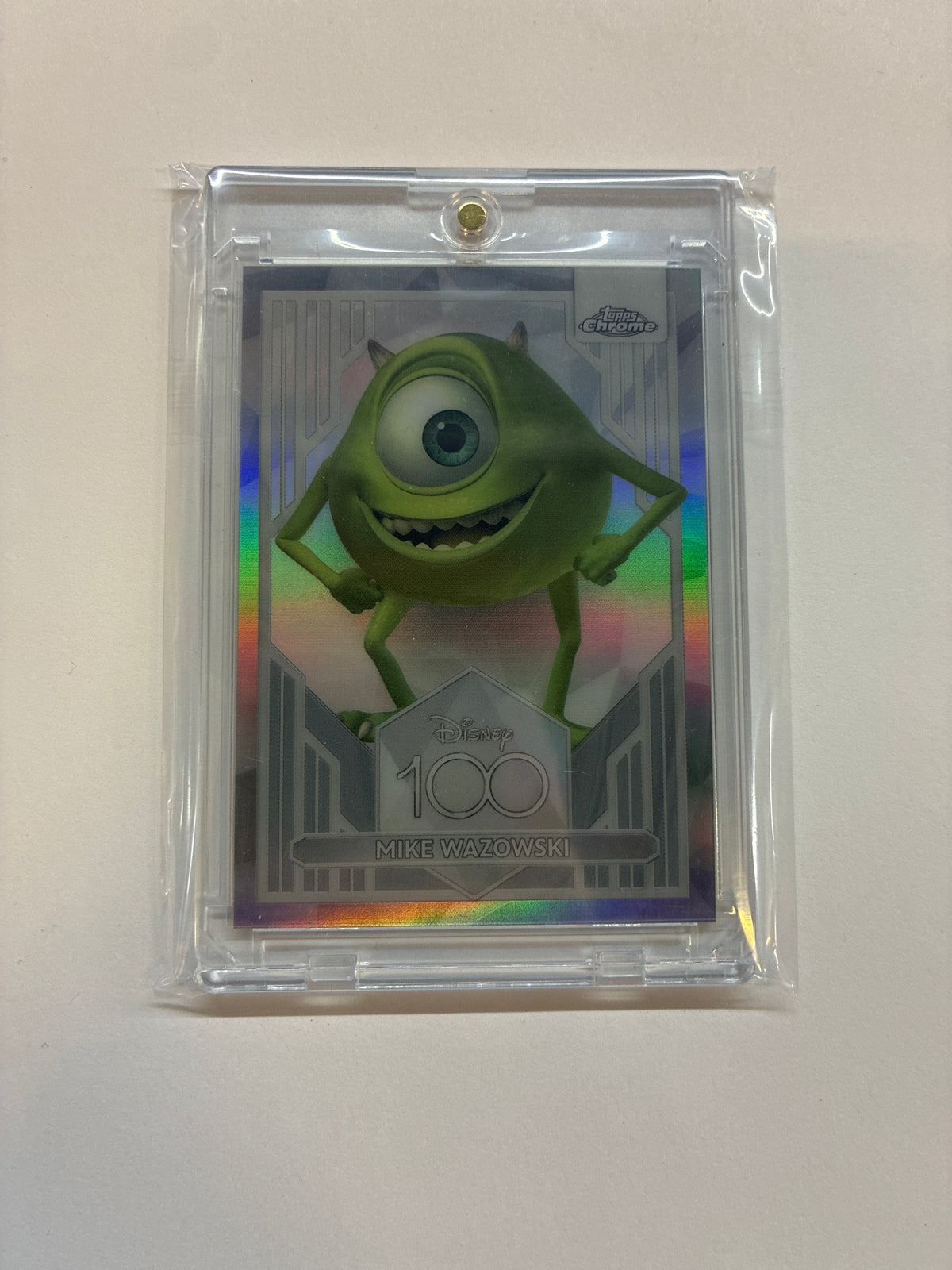 2023 Topps Chrome Disney 100 Mike Wazowski Refractor