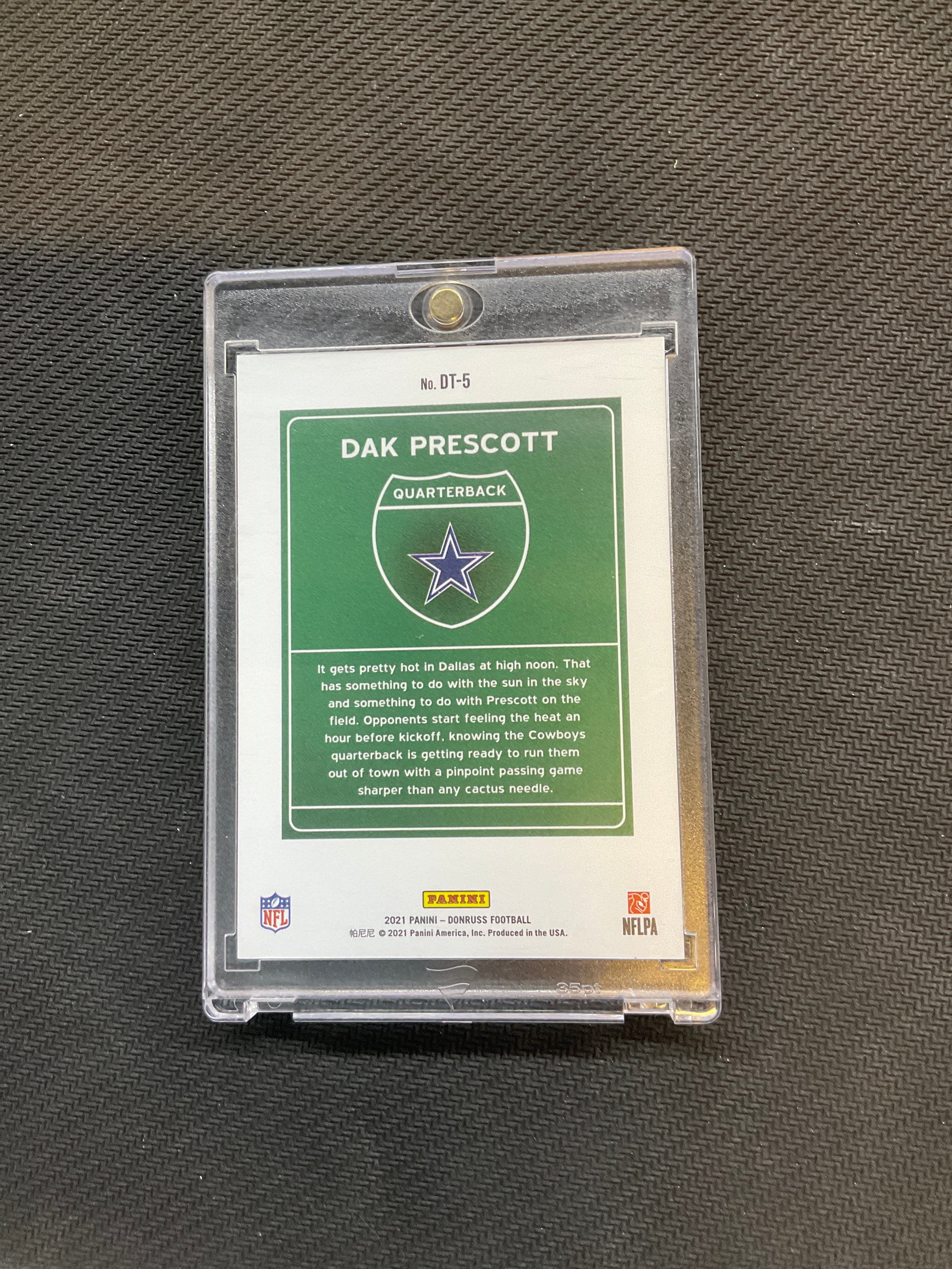 2021 Donruss Dak Prescott Downtown! Cowboys