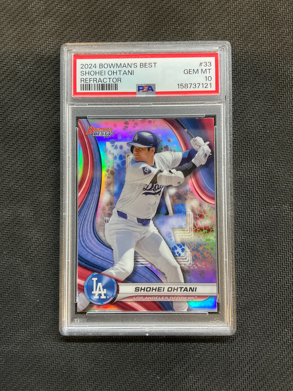 2024 Bowman's Best Shohei Ohtani Refractor PSA 10 Dodgers 121