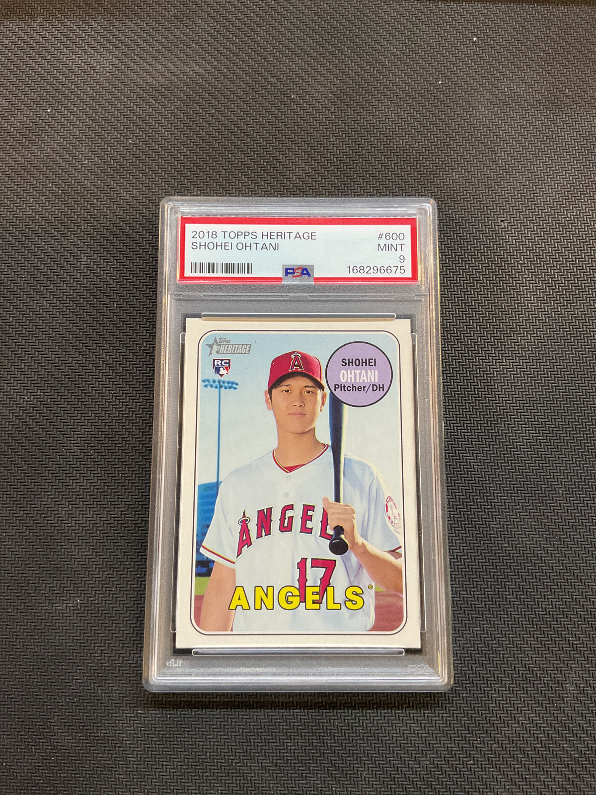 2018 Topps Heritage Shohei Ohtani Rookie PSA 9 Angels