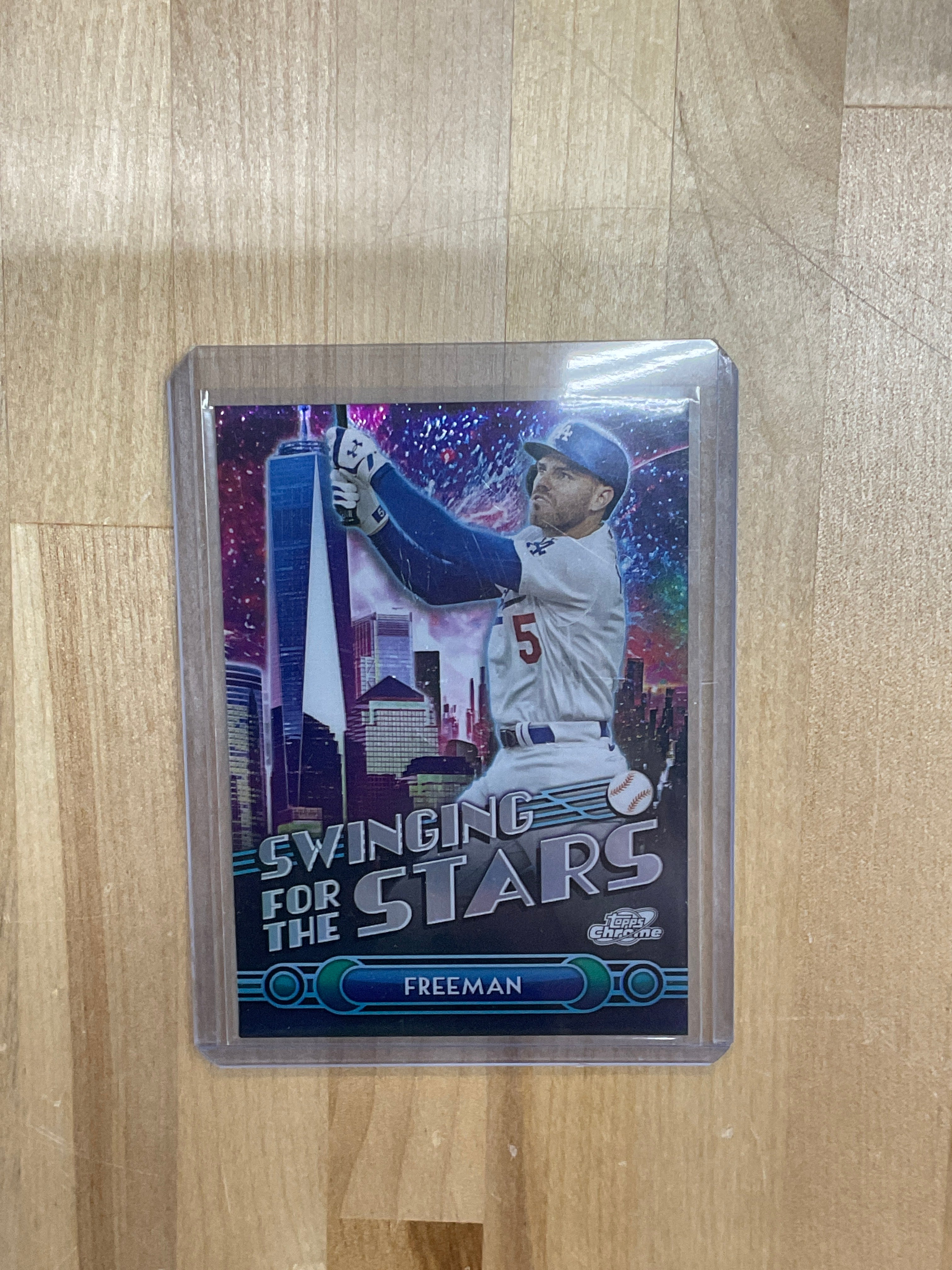 2024 Topps Chrome Freddie Freeman Swinging For The Stars