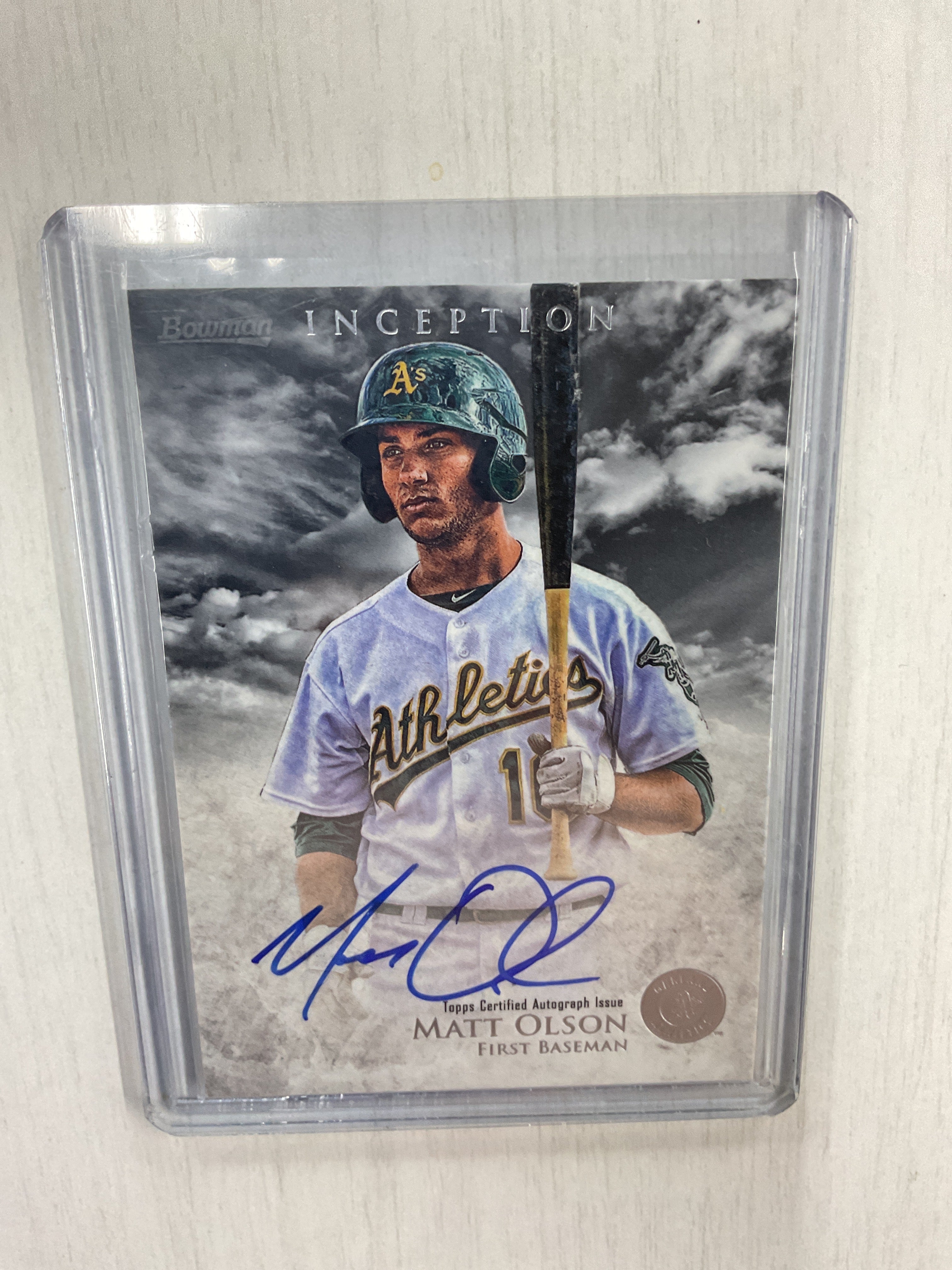 2013 Topps Inception Matt Olson Rookie Auto A's