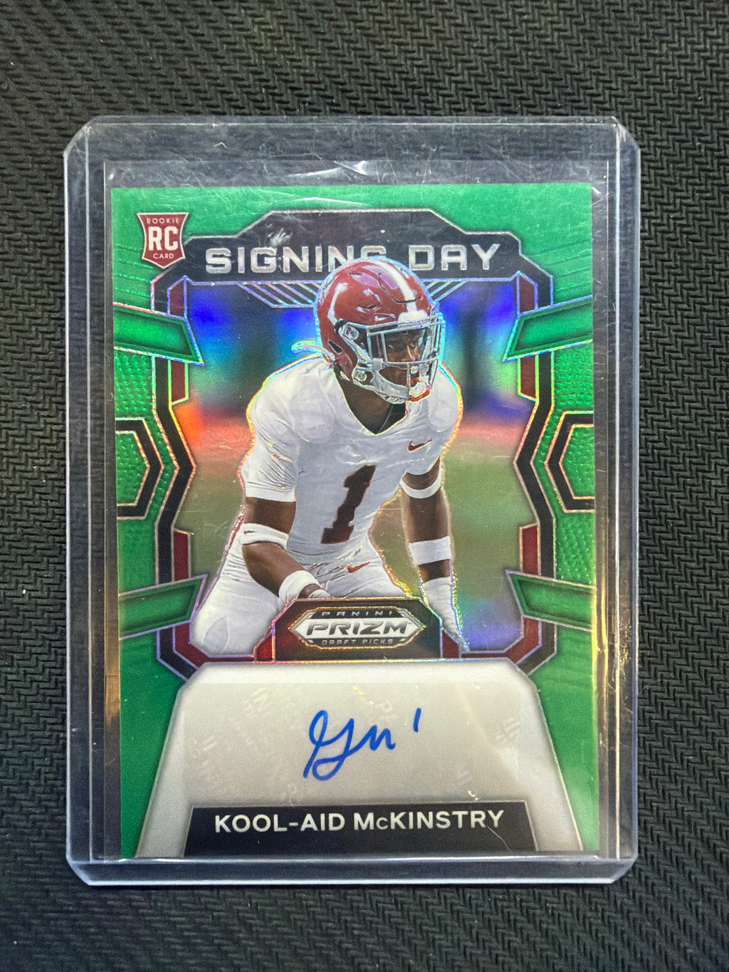 2024 Prizm Draft Picks Kool Aid McKinstry Signing Day Auto Green Alabama