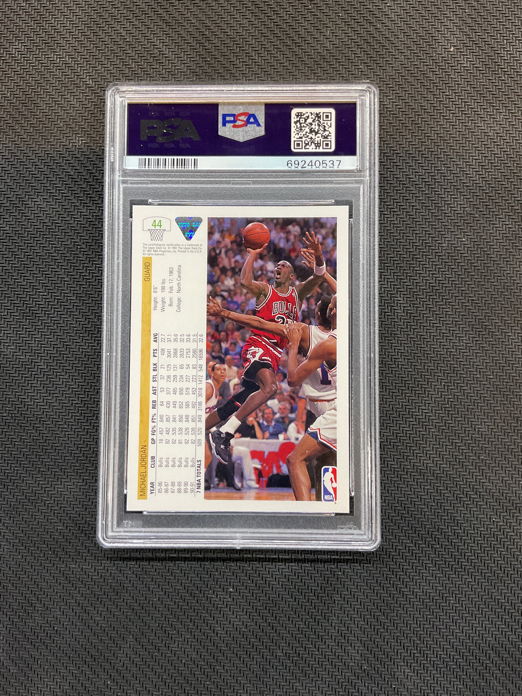 1991 Upper Deck Michael Jordan #44 PSA 10 Bulls 537