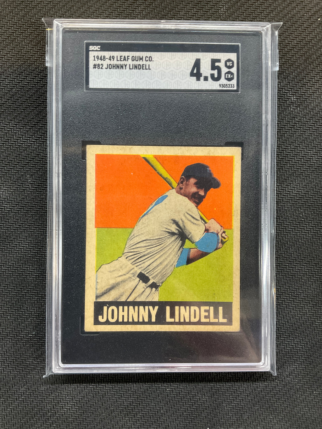 1948-49 Leaf Gum Co. Johnny Lindell #82 SGC 4.5