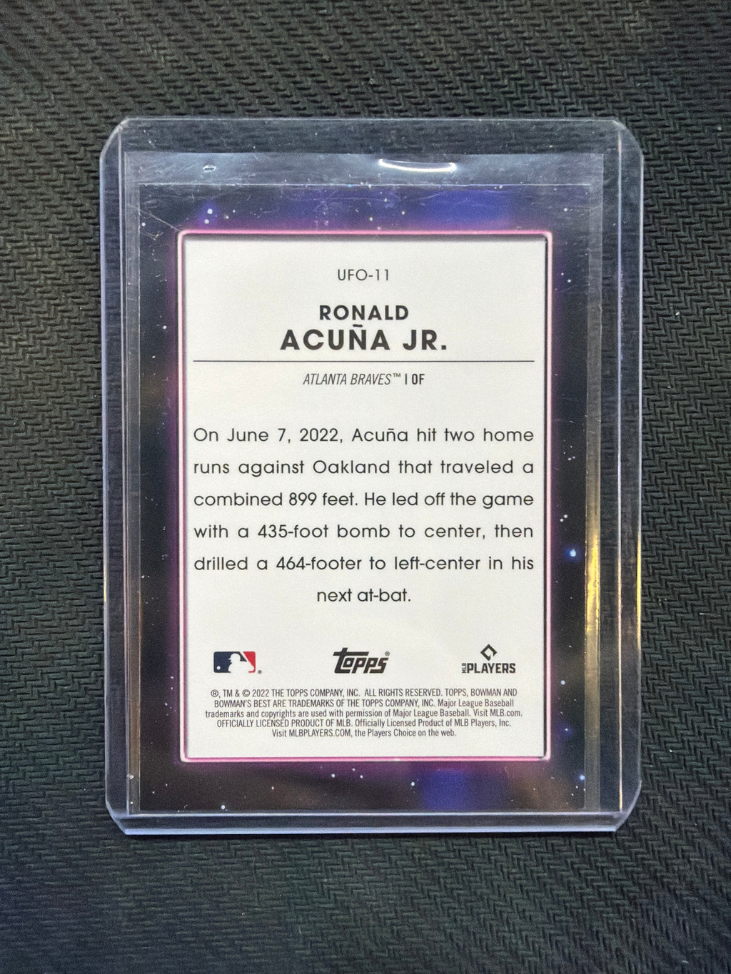 2022 Bowman's Best Ronald Acuna Jr UFO Atomic