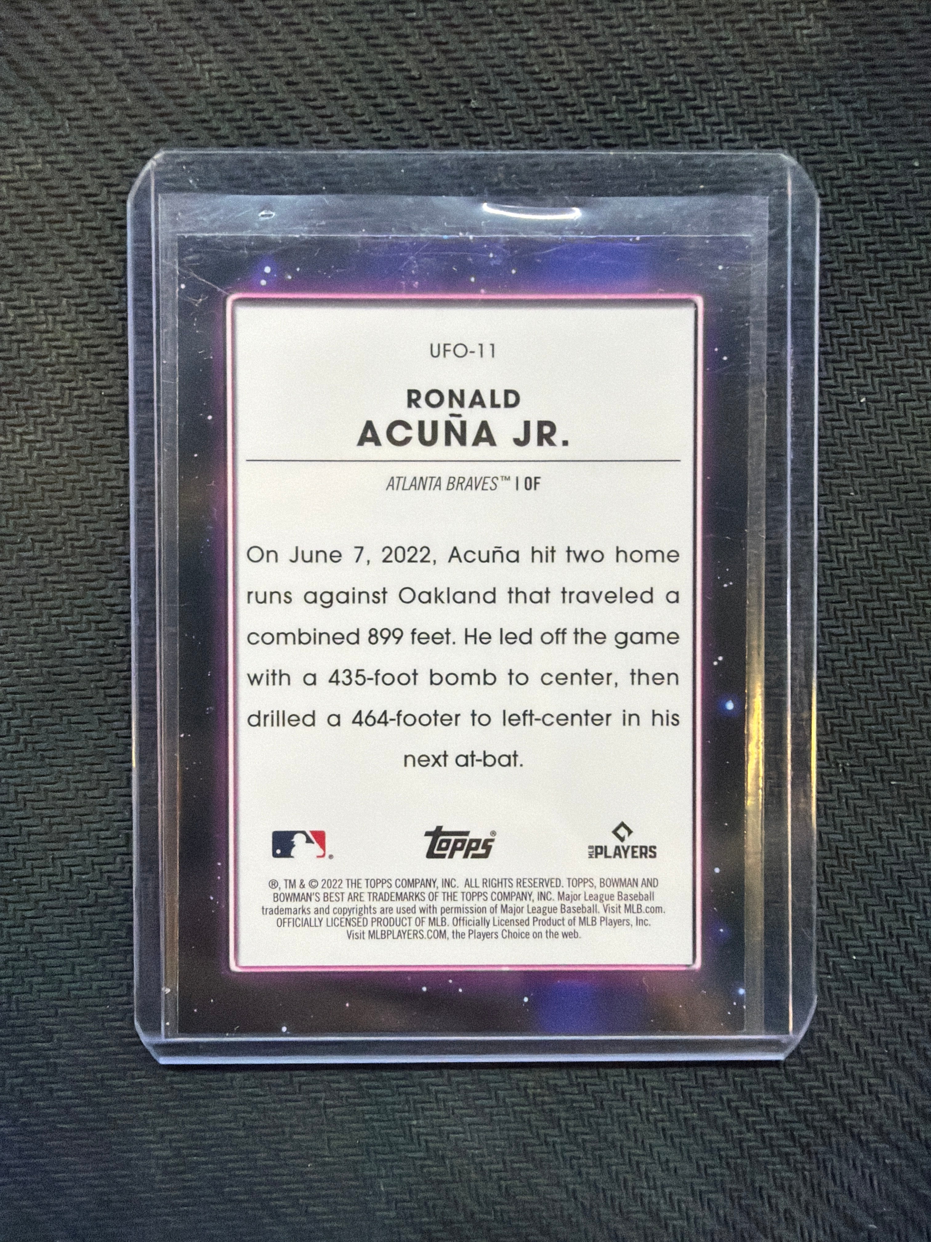 2022 Bowman's Best Ronald Acuna Jr UFO Atomic