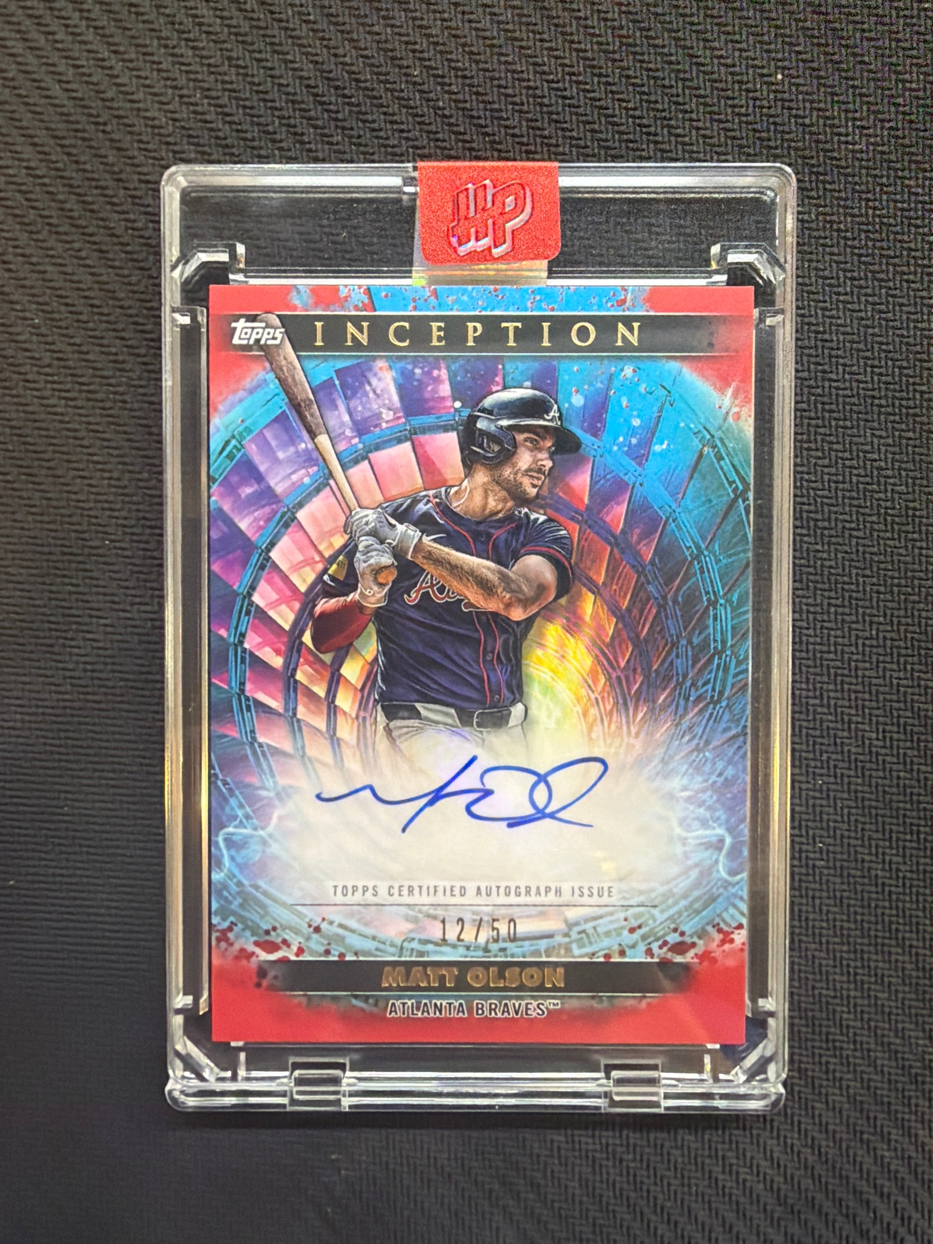 2024 Topps Inception Matt Olson Charged Particles Auto /50 Braves